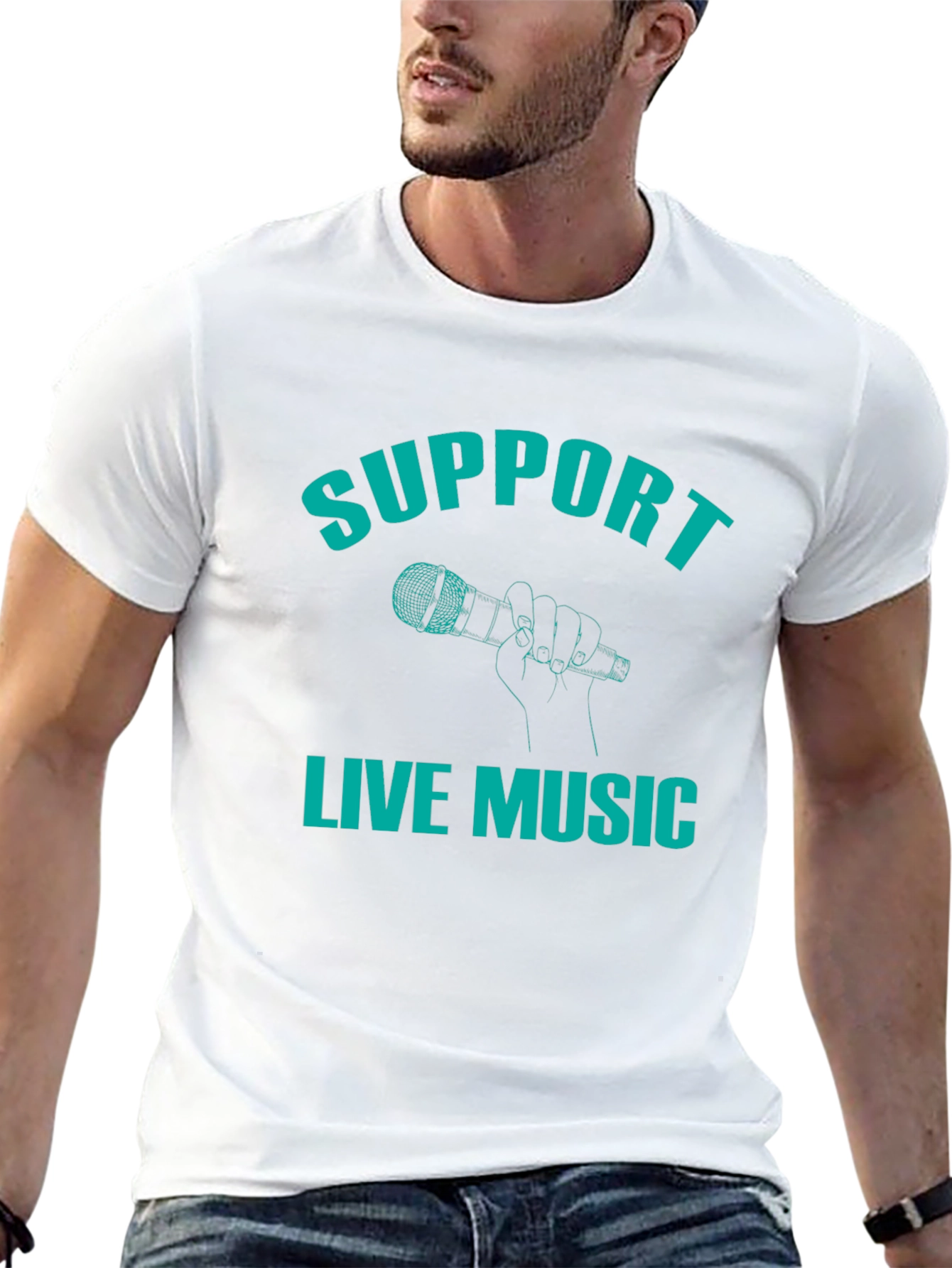 Support Live Music Graphic Tee