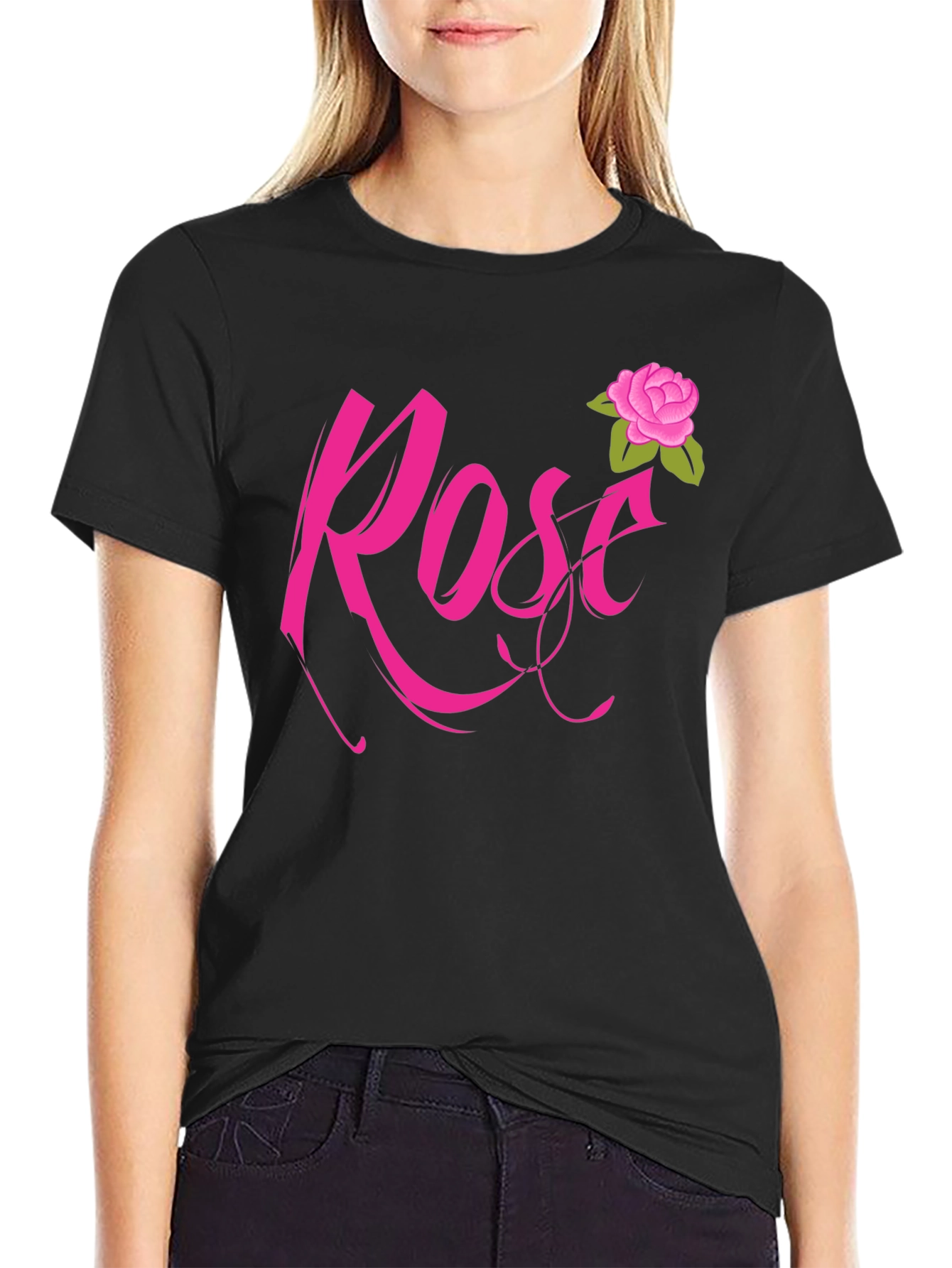 Rose Graphic Tee - Stylish Casual Wear