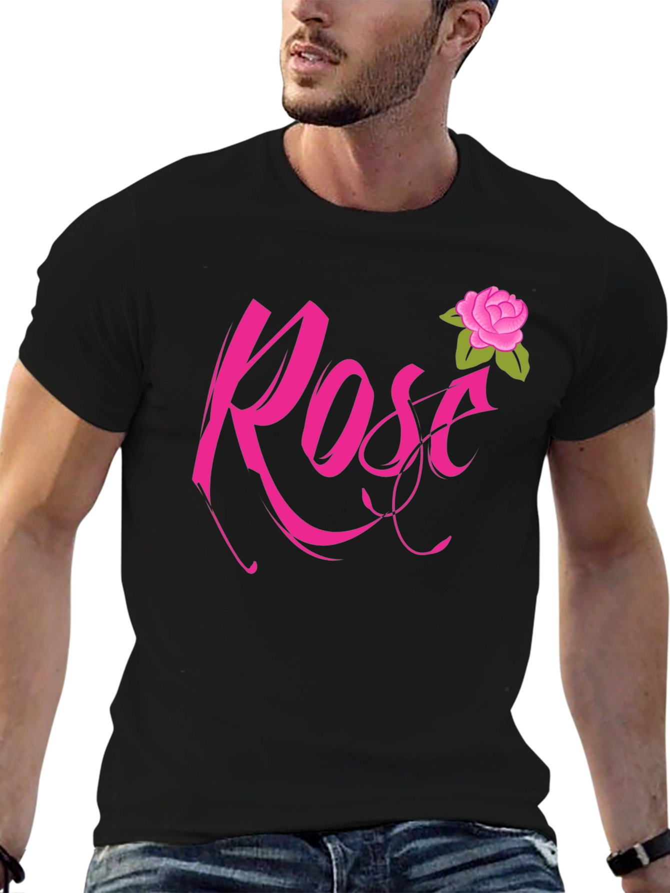 Rose Graphic Tee - Stylish Casual Wear