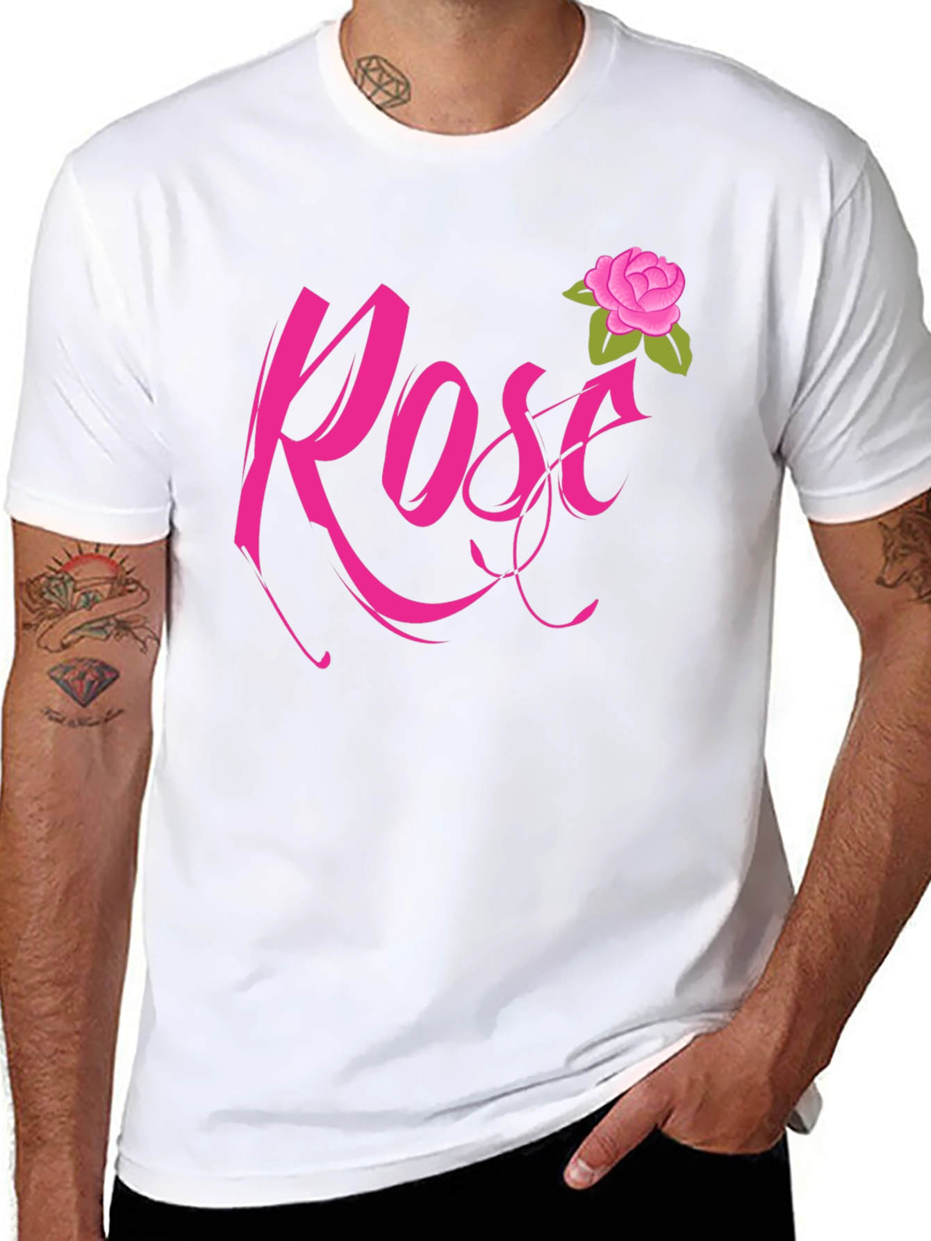 Rose Graphic Tee - Stylish Casual Wear