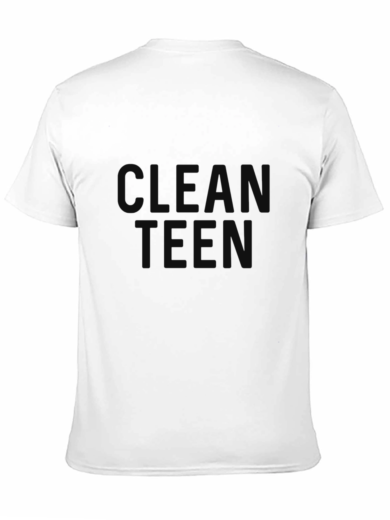 Clean Teen Graphic Tee - Classic Black T-Shirt