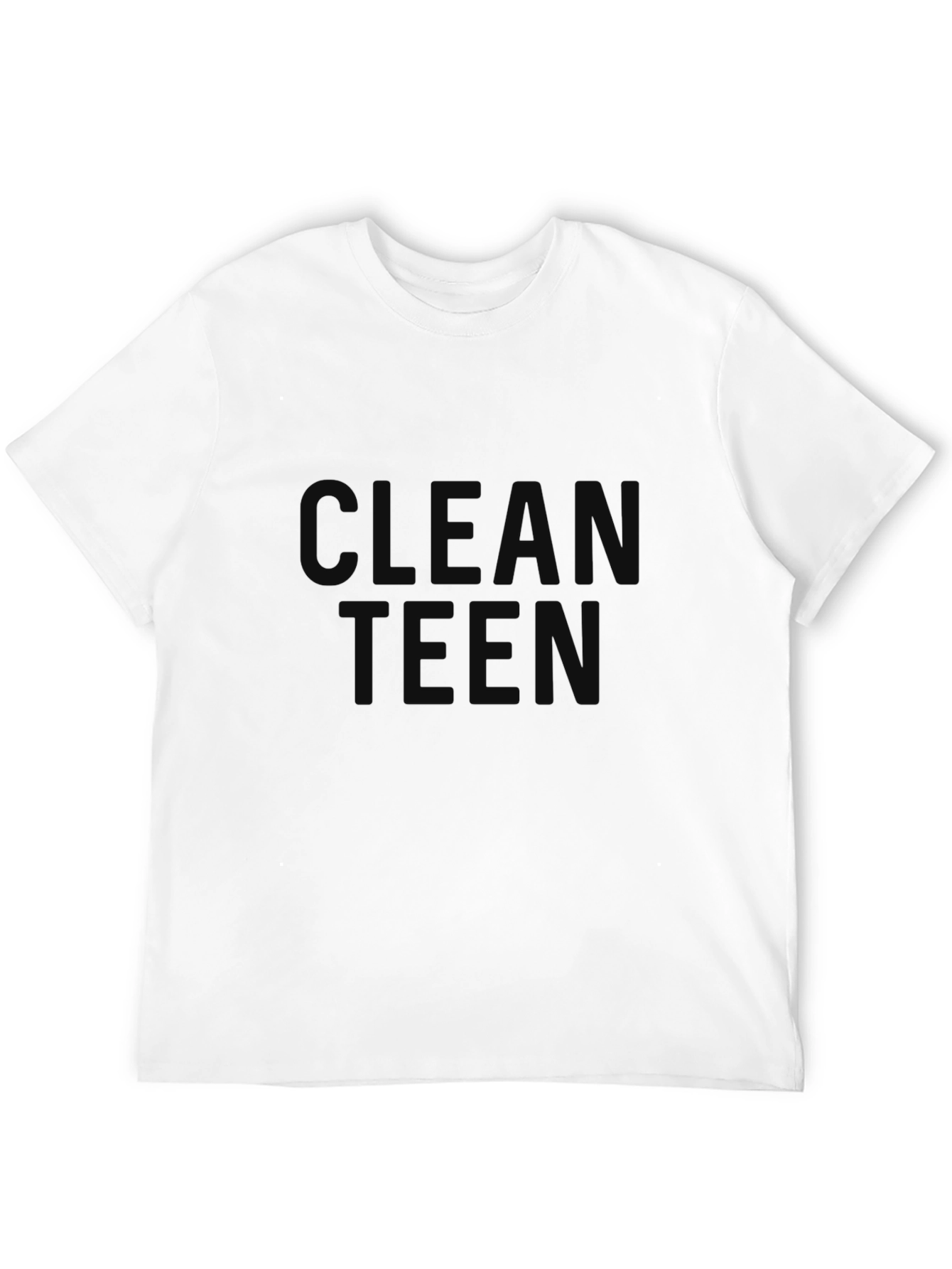 Clean Teen Graphic Tee - Classic Black T-Shirt