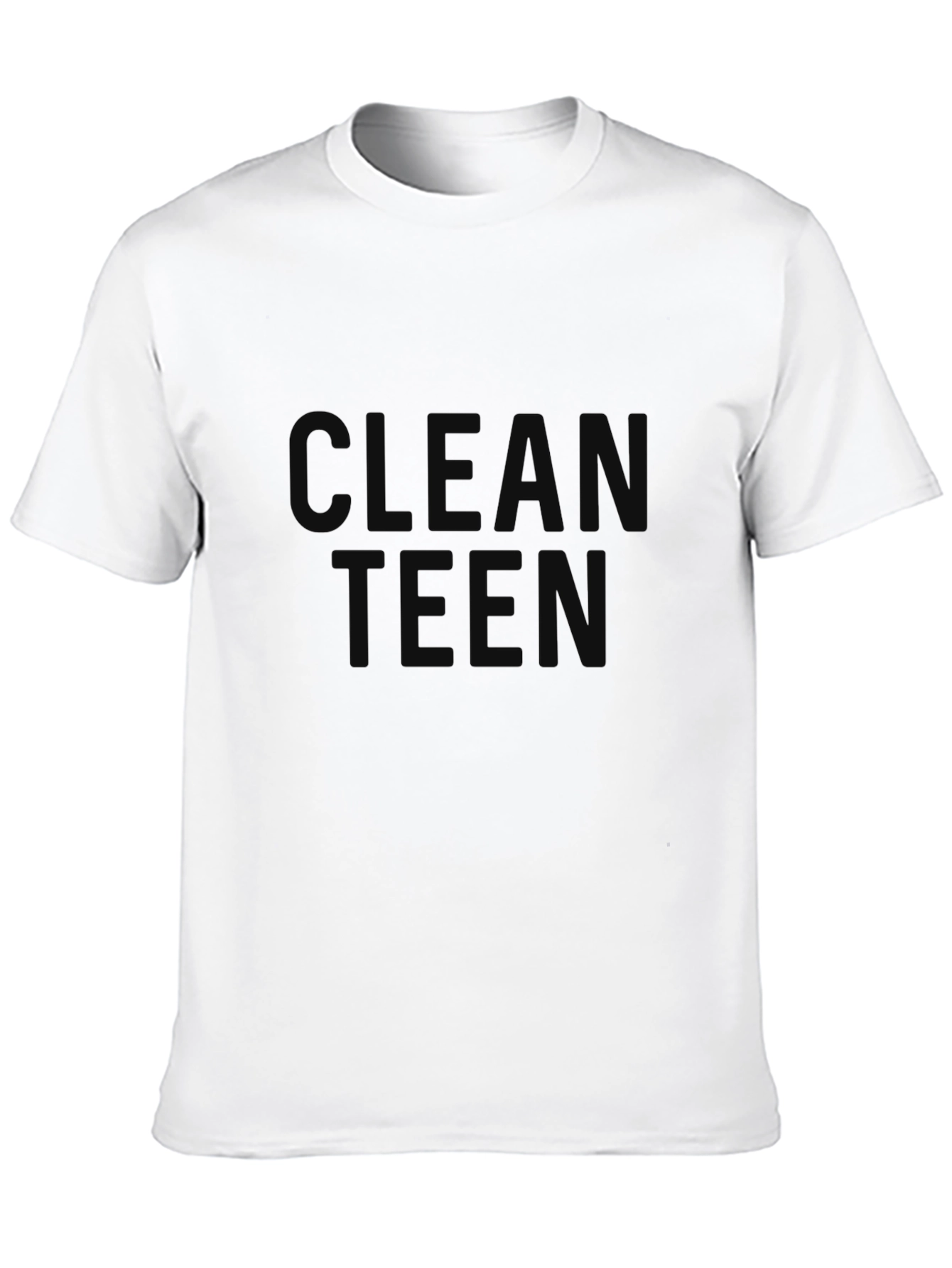 Clean Teen Graphic Tee - Classic Black T-Shirt
