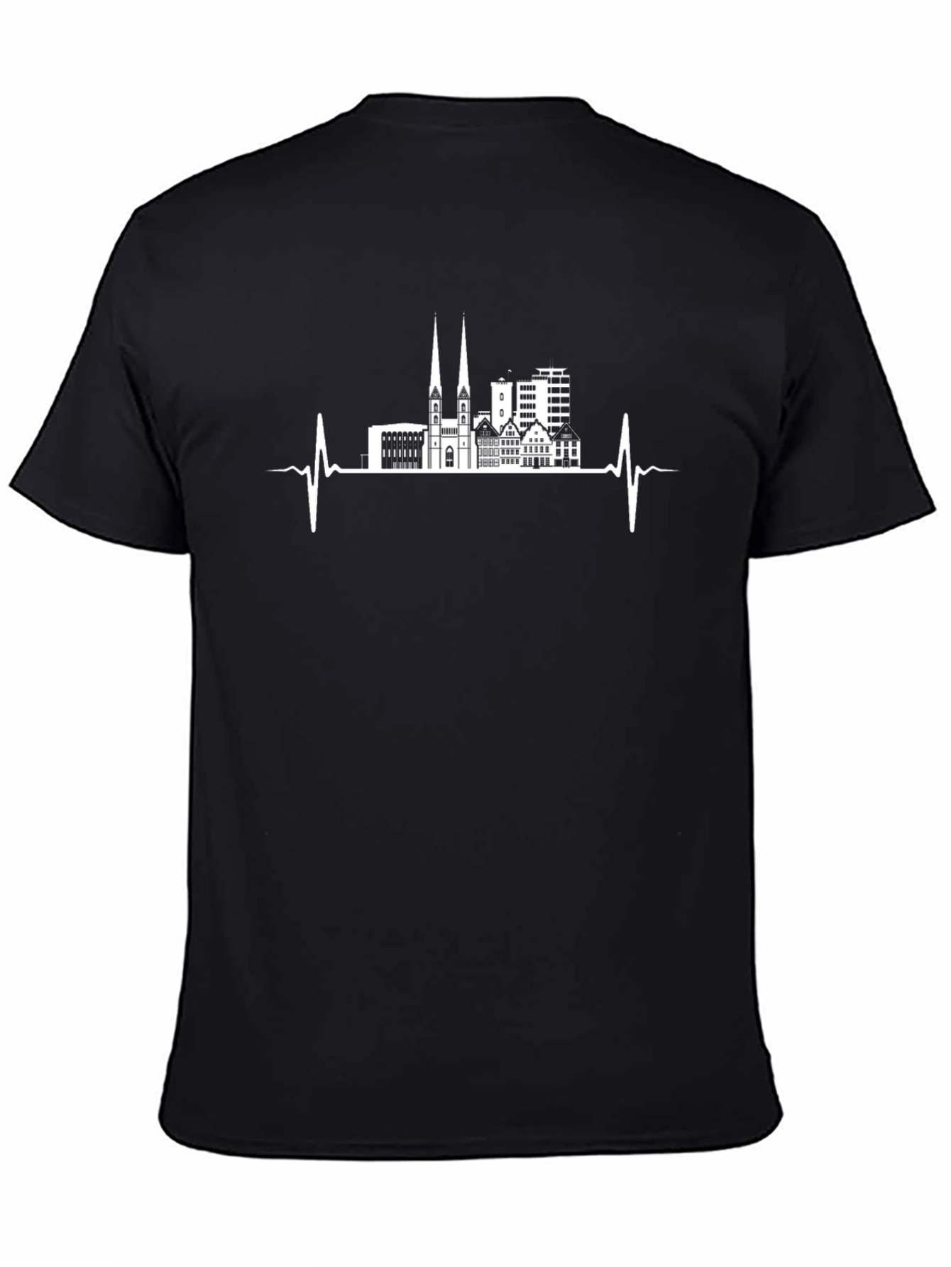 Heartbeat Cityscape T-Shirt - Graphic Tee