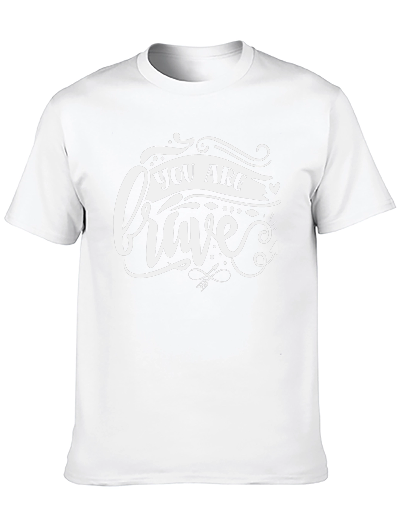 You Are Brave Graphic T-Shirt - Black