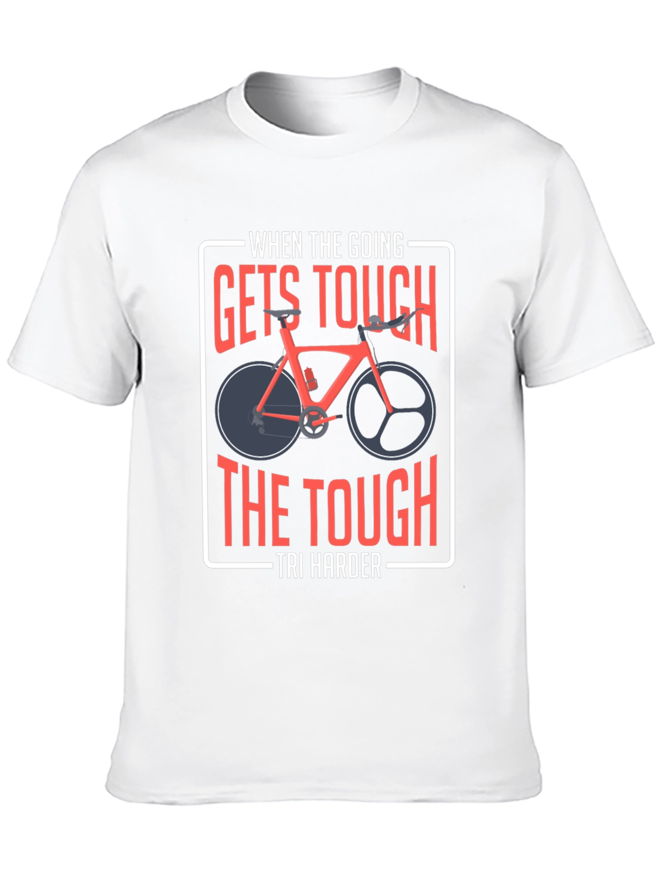 Tri Harder T-Shirt - Cycling Motivation