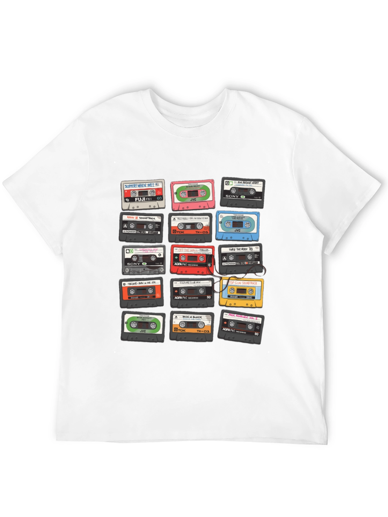 Retro Cassette Tape Graphic T-Shirt - Music Lover Tee