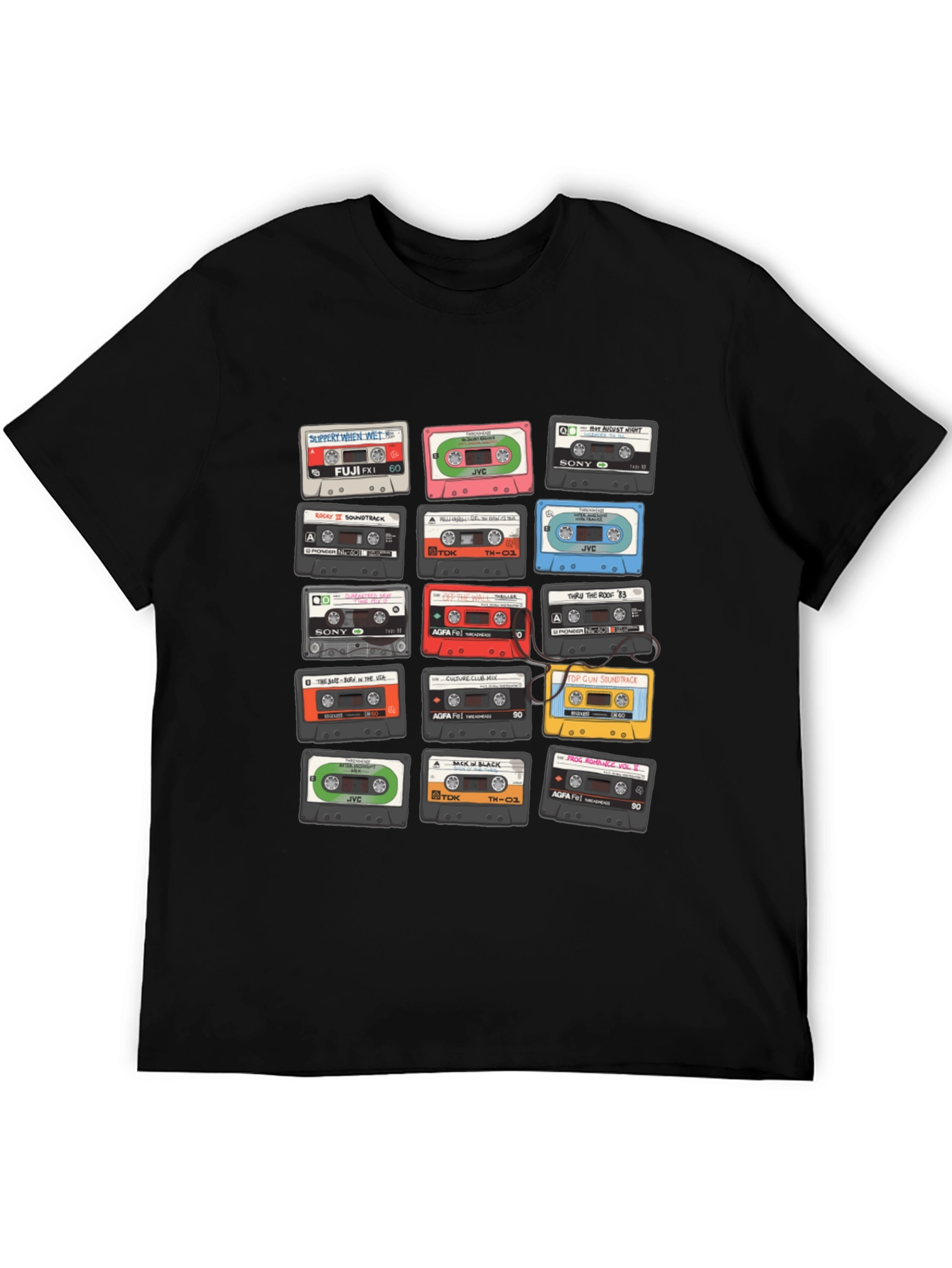 Retro Cassette Tape Graphic T-Shirt - Music Lover Tee