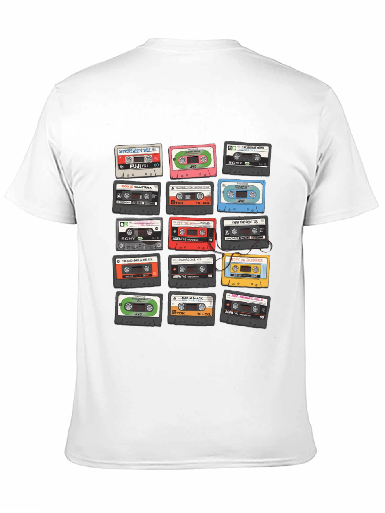 Retro Cassette Tape Graphic T-Shirt - Music Lover Tee