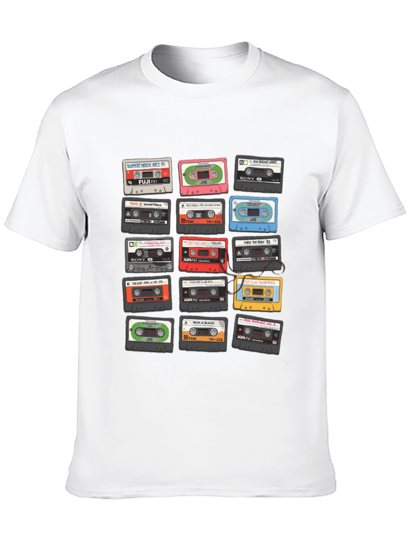 Retro Cassette Tape Graphic T-Shirt - Music Lover Tee
