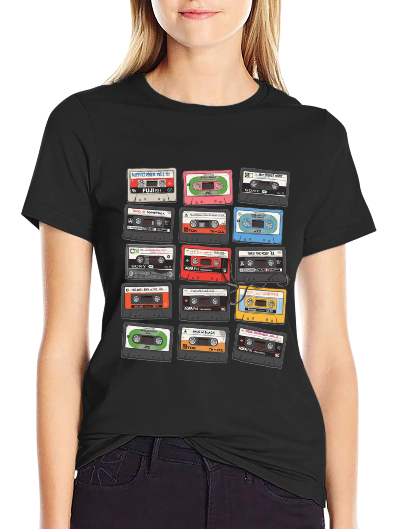 Retro Cassette Tape Graphic T-Shirt - Music Lover Tee