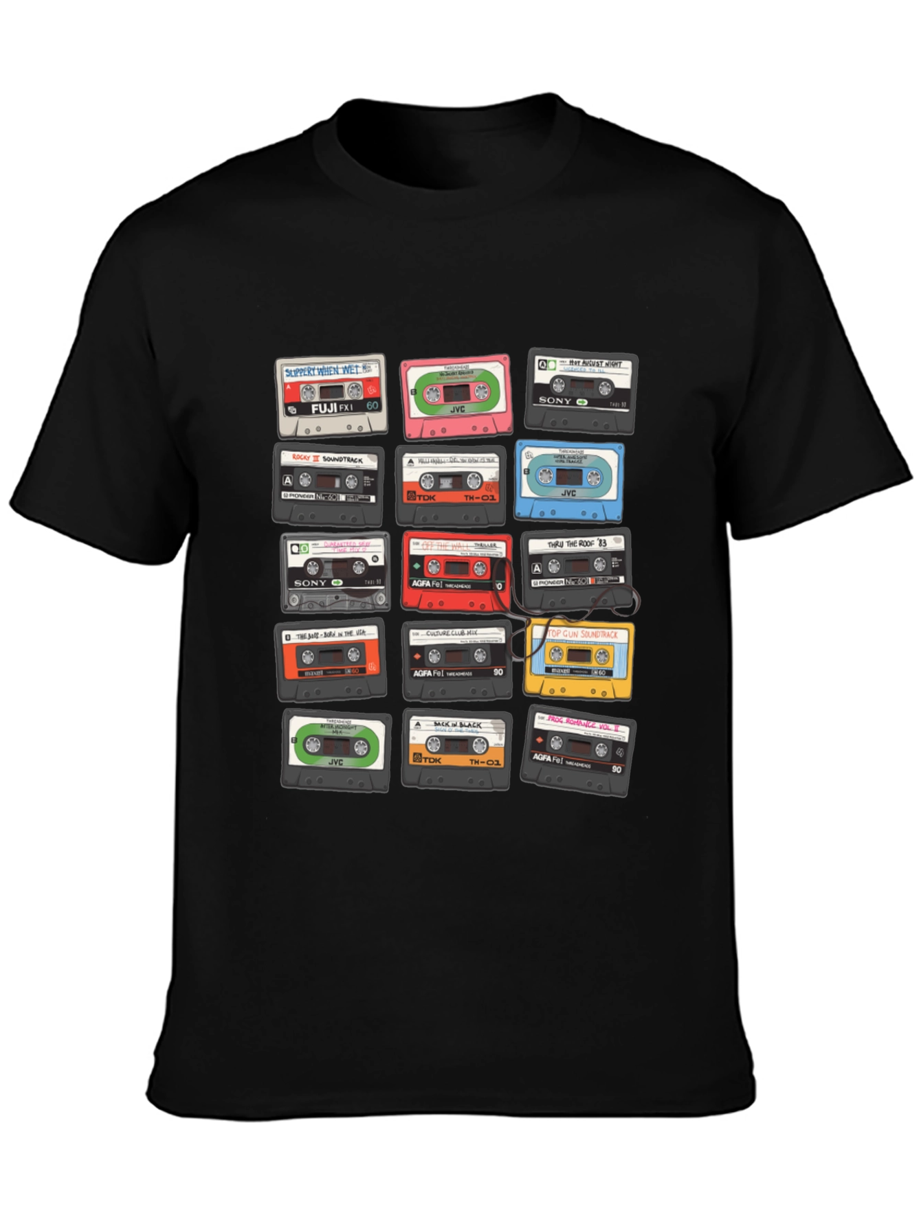 Retro Cassette Tape Graphic T-Shirt - Music Lover Tee