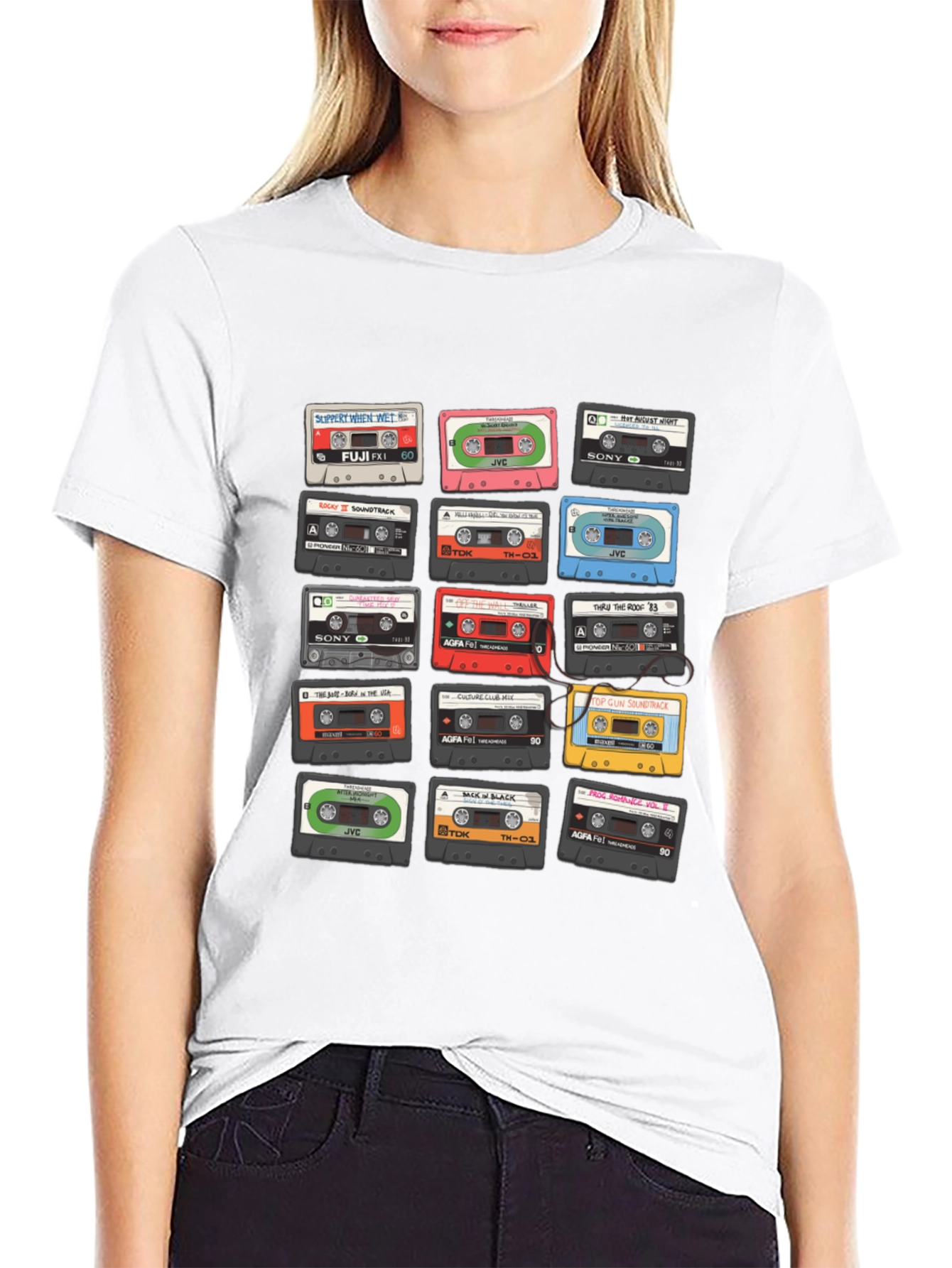 Retro Cassette Tape Graphic T-Shirt - Music Lover Tee