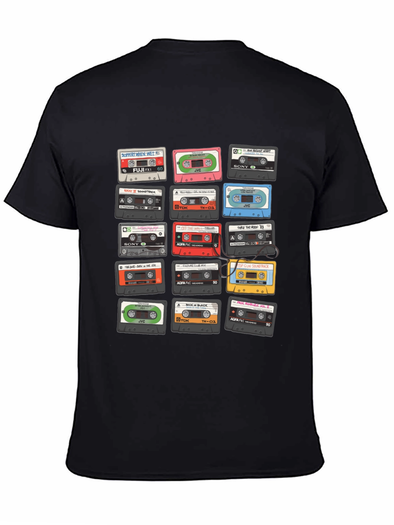 Retro Cassette Tape Graphic T-Shirt - Music Lover Tee