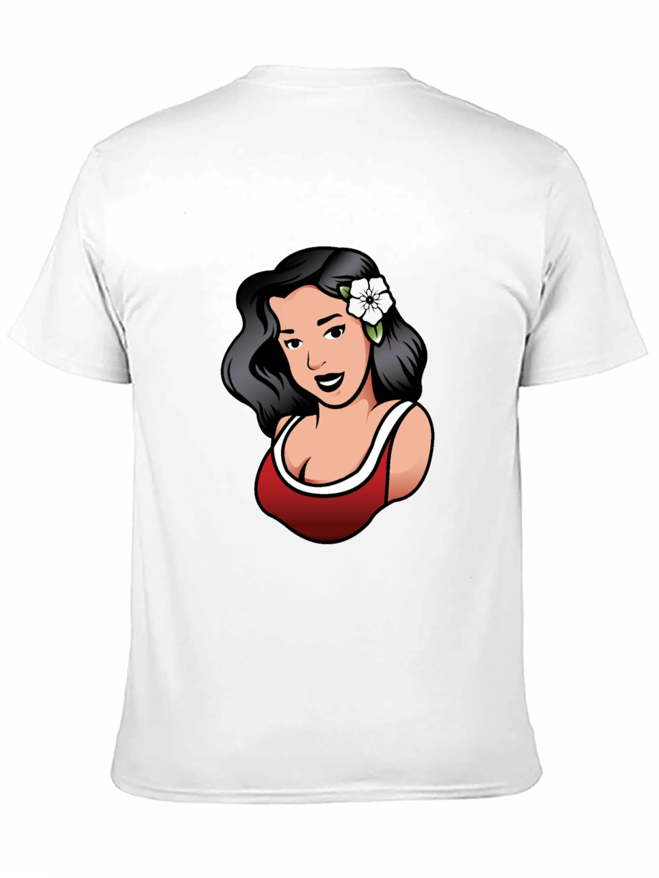 Retro Woman Graphic Tee - Black