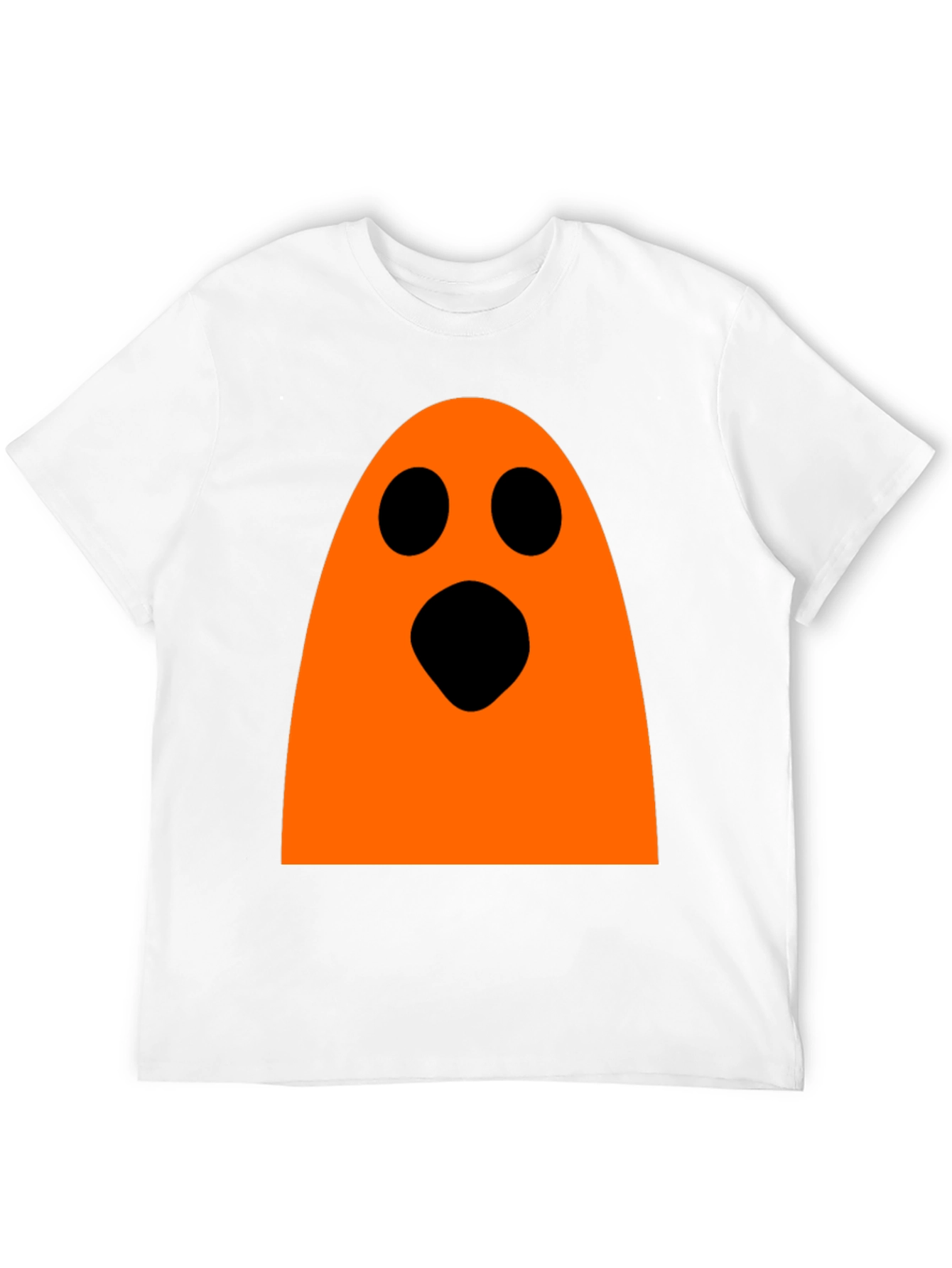Halloween Ghost Graphic Tee - Black