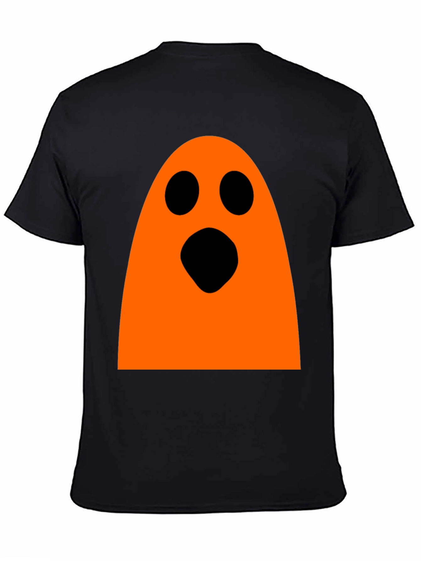Halloween Ghost Graphic Tee - Black