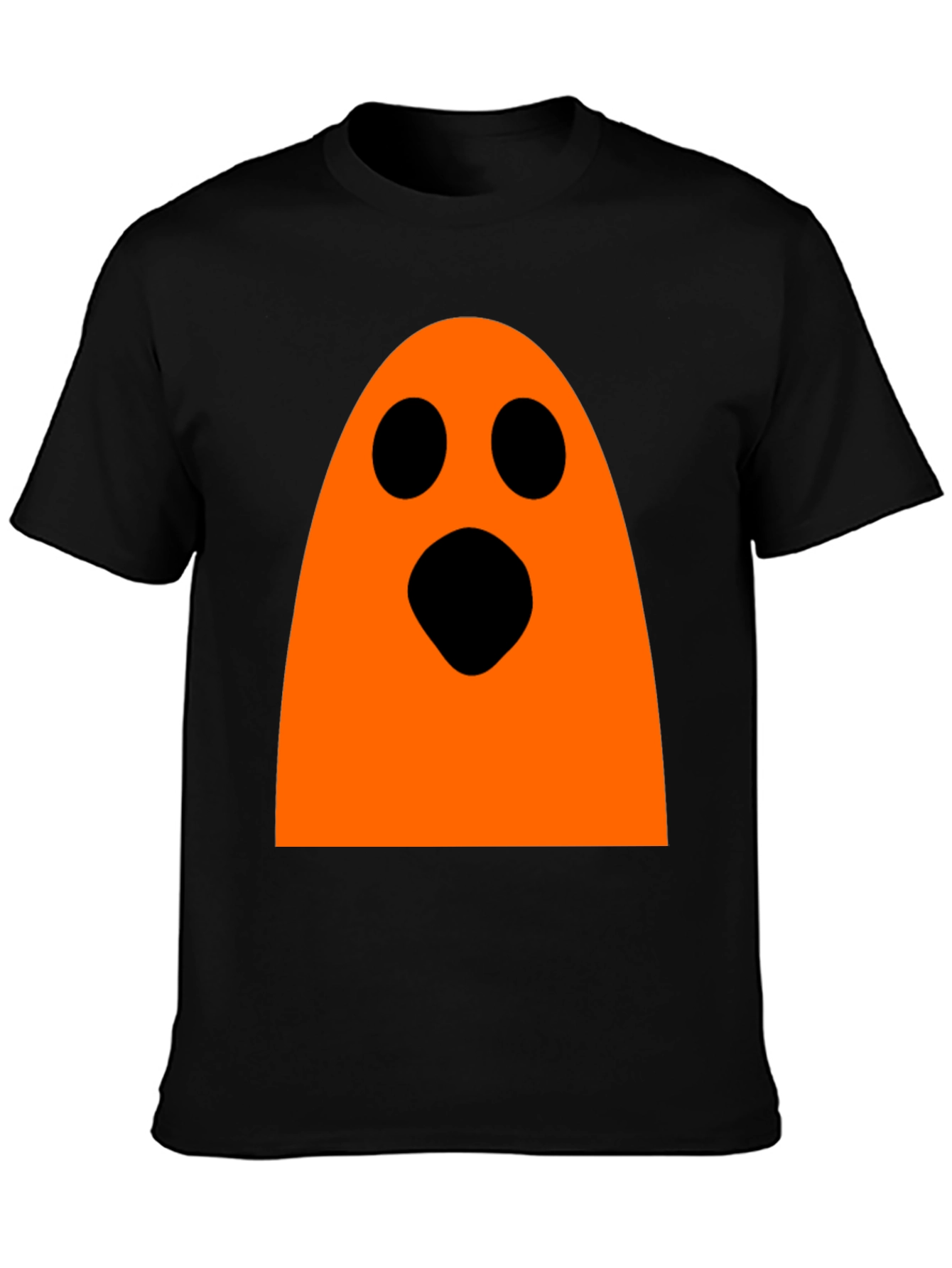 Halloween Ghost Graphic Tee - Black