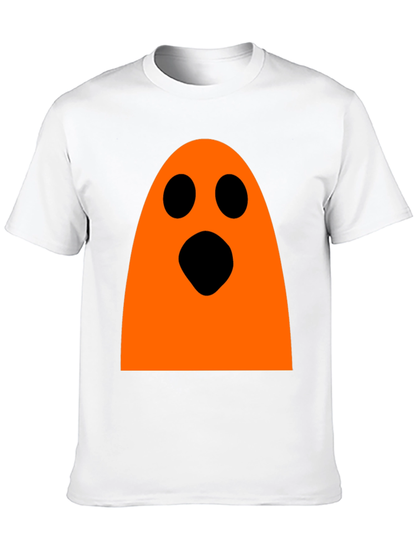 Halloween Ghost Graphic Tee - Black