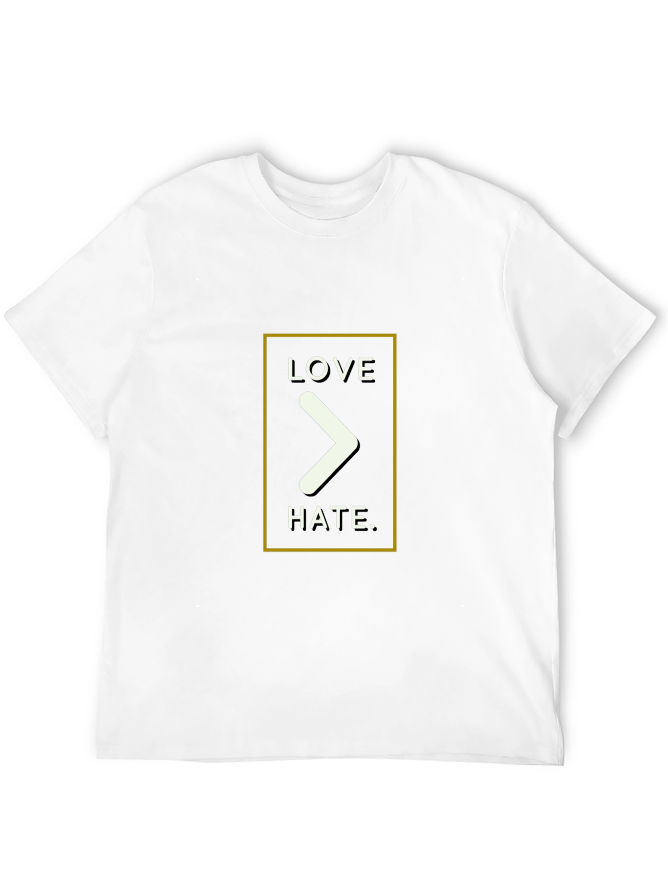 Love Over Hate Graphic Tee - Black