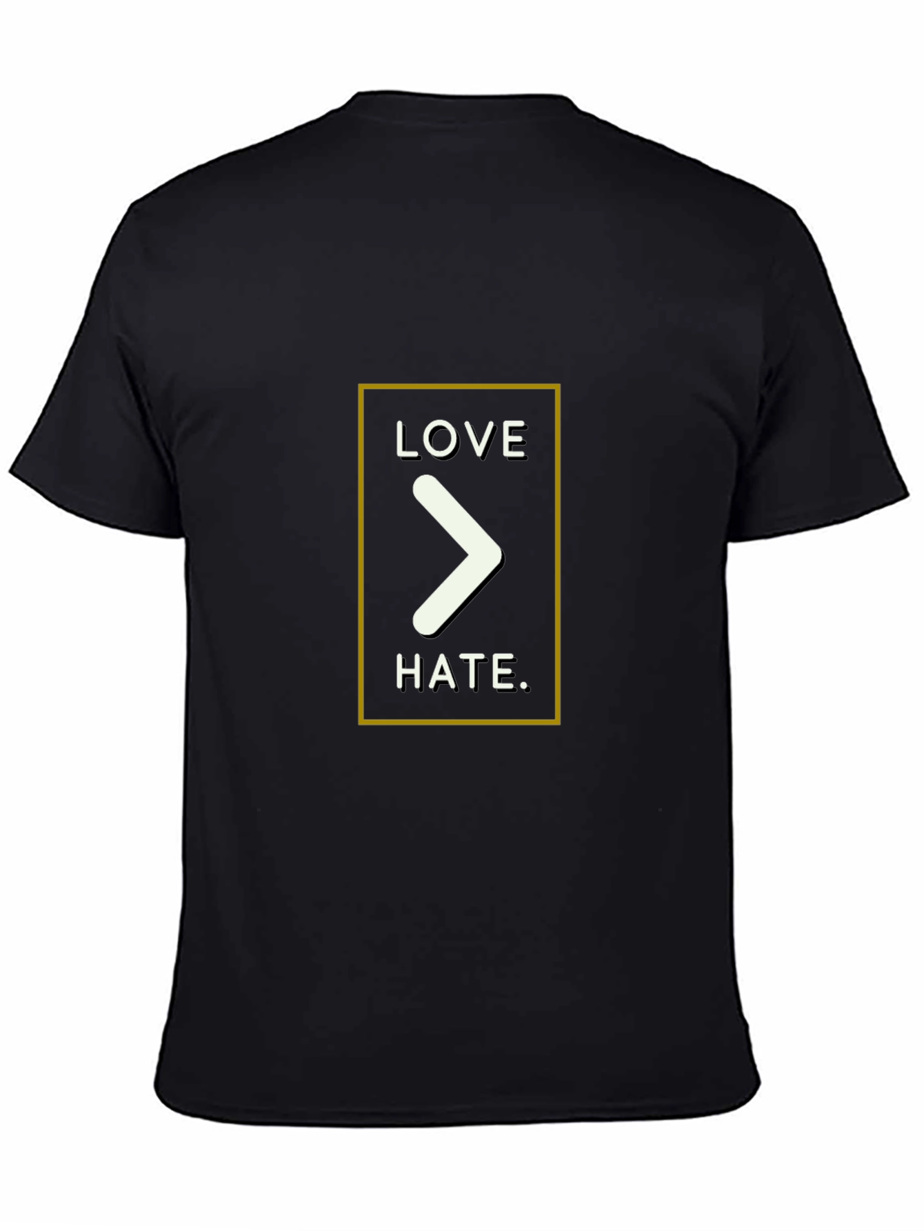 Love Over Hate Graphic Tee - Black