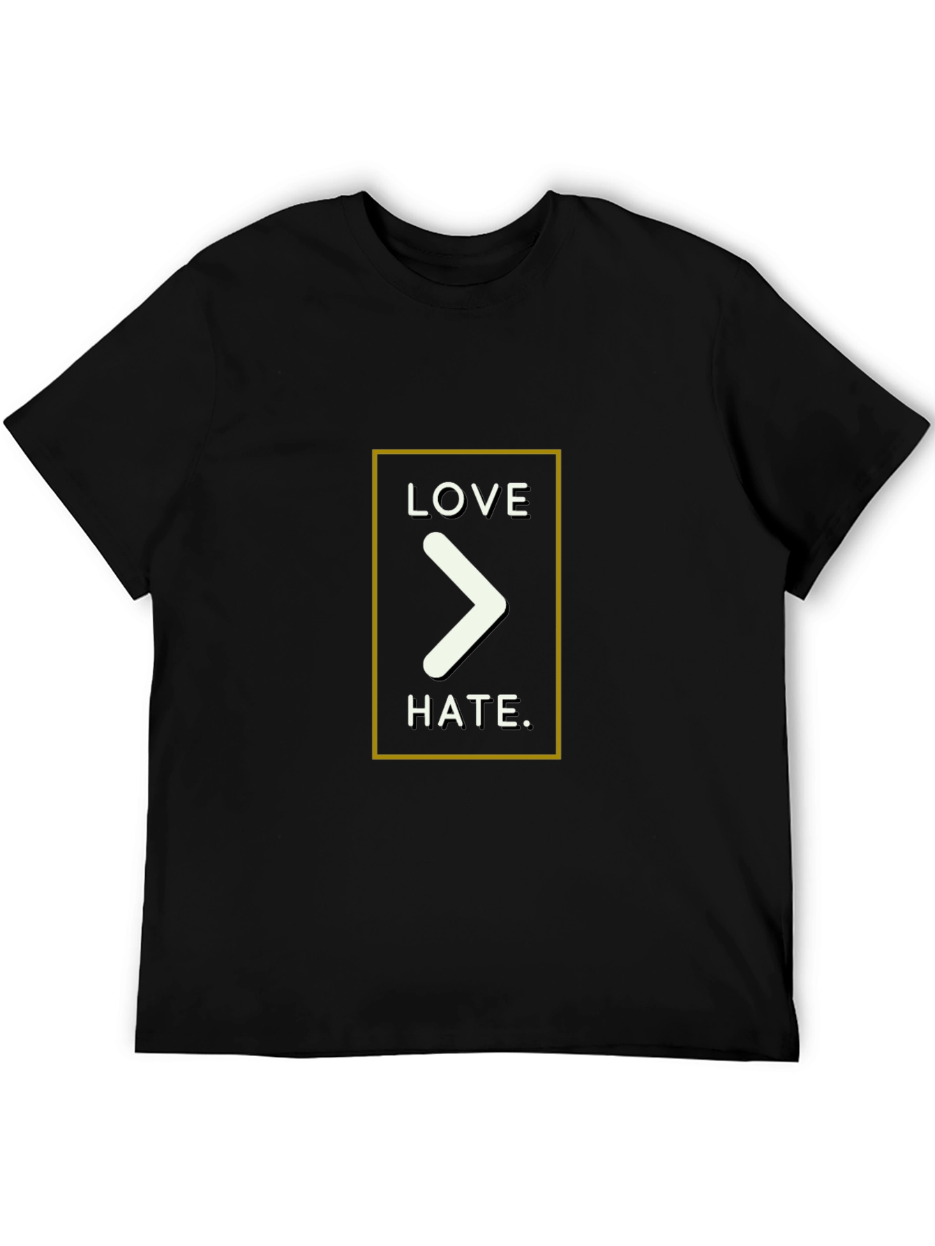 Love Over Hate Graphic Tee - Black