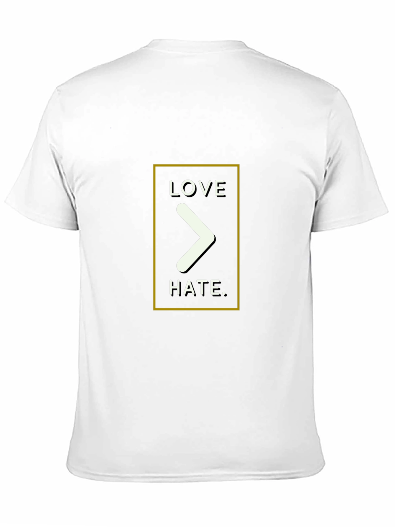 Love Over Hate Graphic Tee - Black