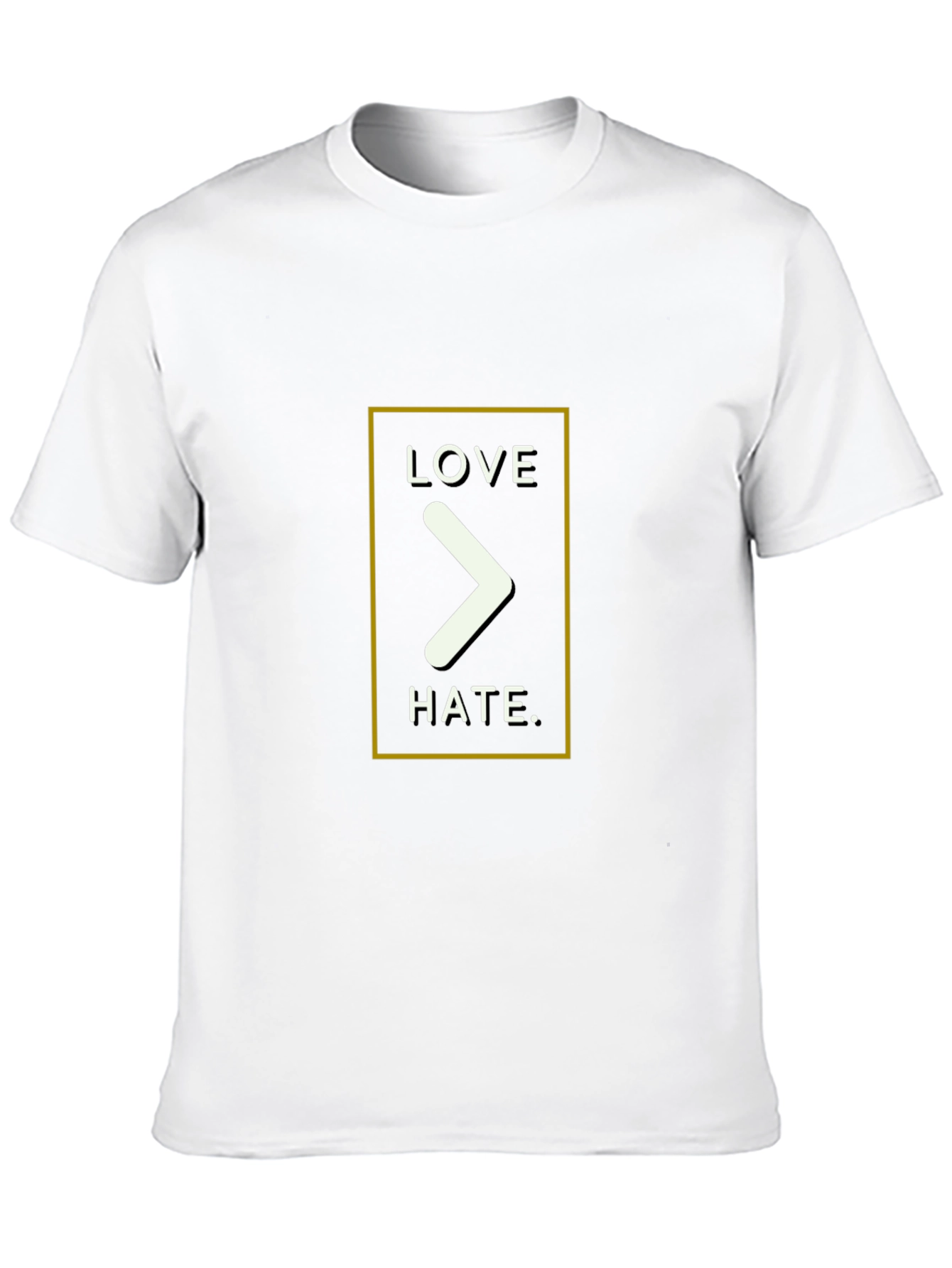 Love Over Hate Graphic Tee - Black