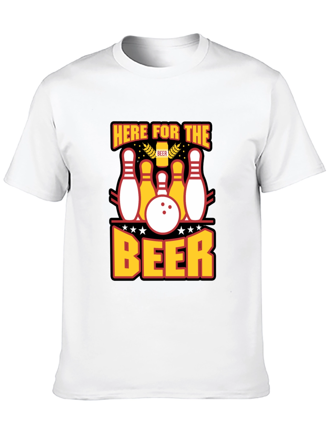 Here for the Beer Bowling T-Shirt