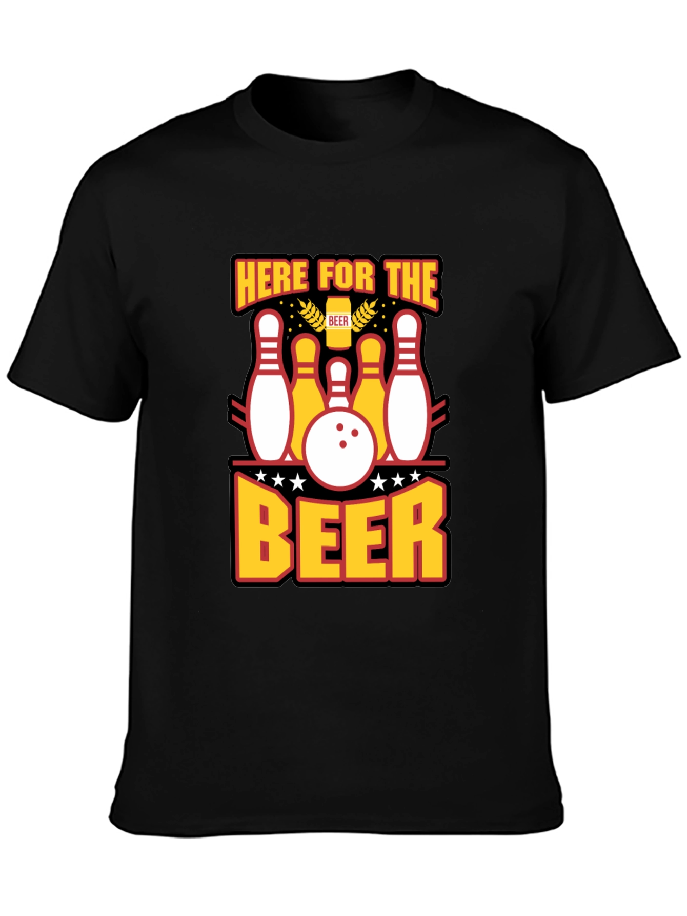 Here for the Beer Bowling T-Shirt