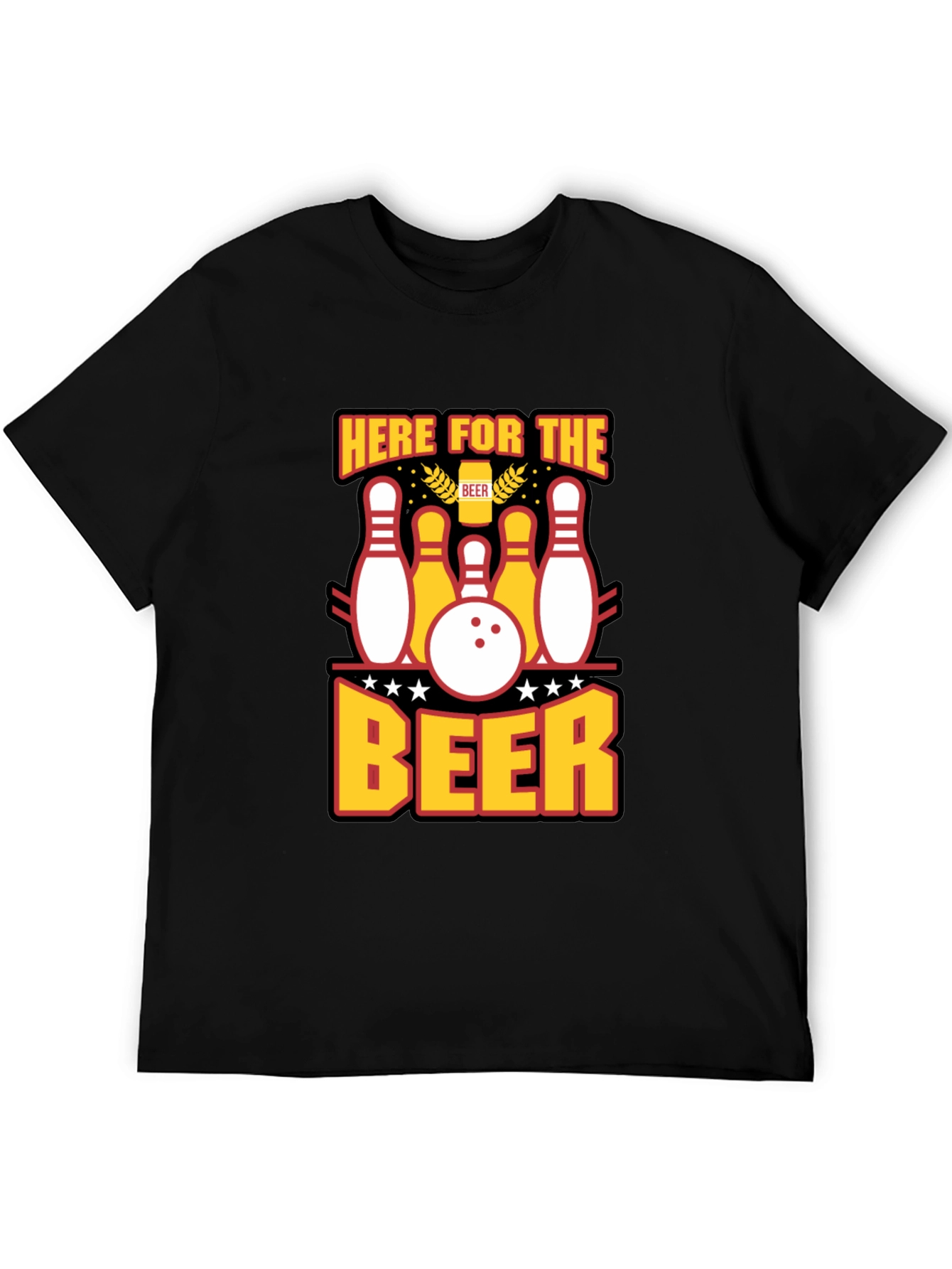 Here for the Beer Bowling T-Shirt
