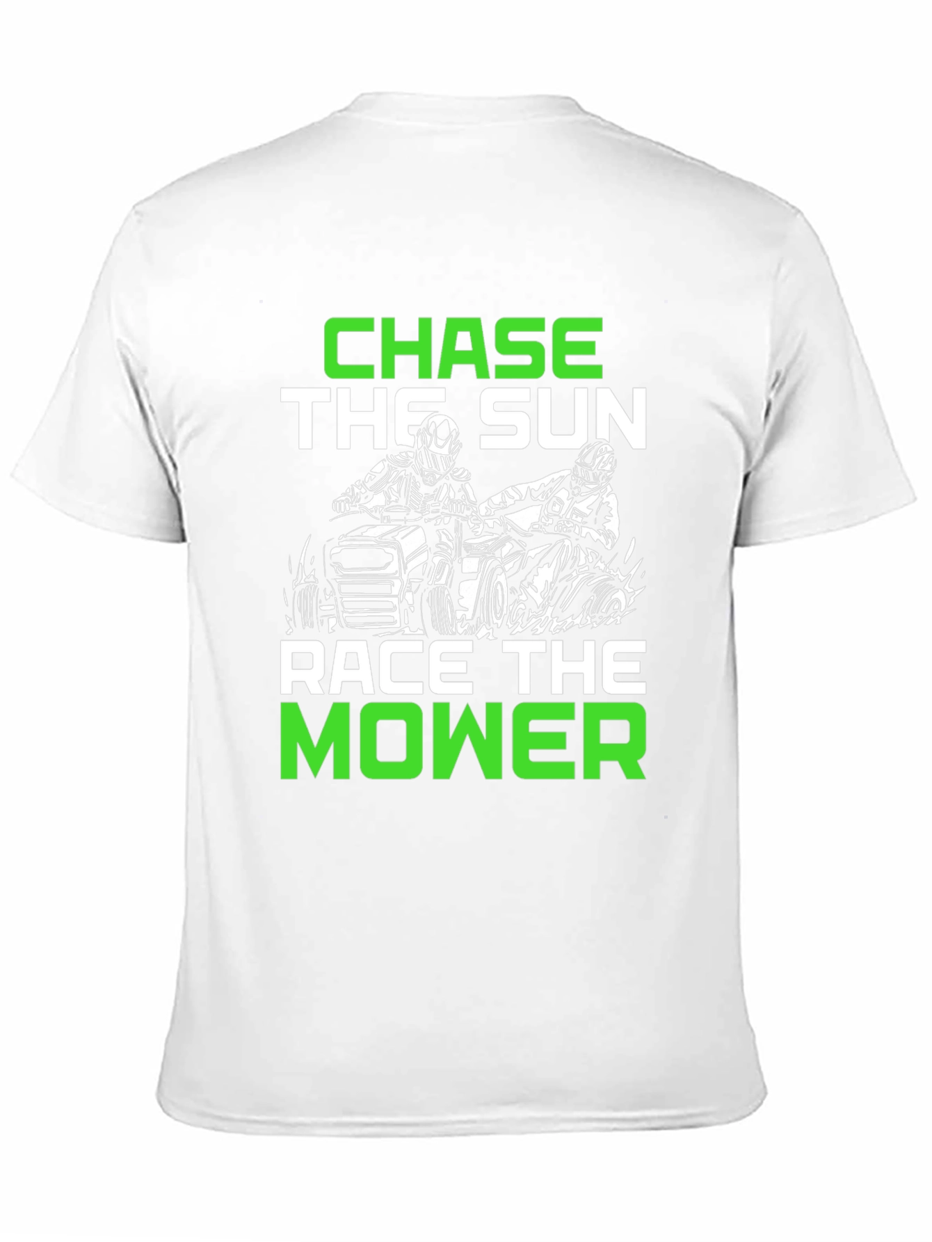 Chase the Sun Race the Mower Black T-Shirt