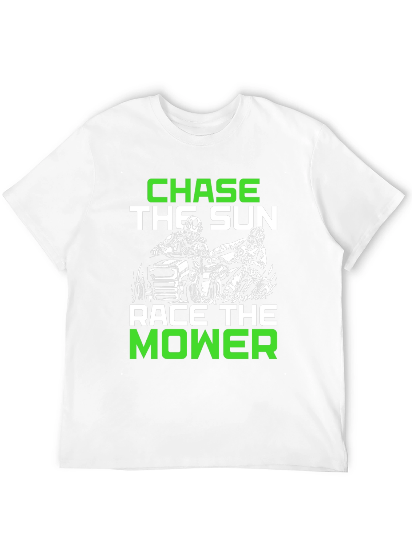 Chase the Sun Race the Mower Black T-Shirt