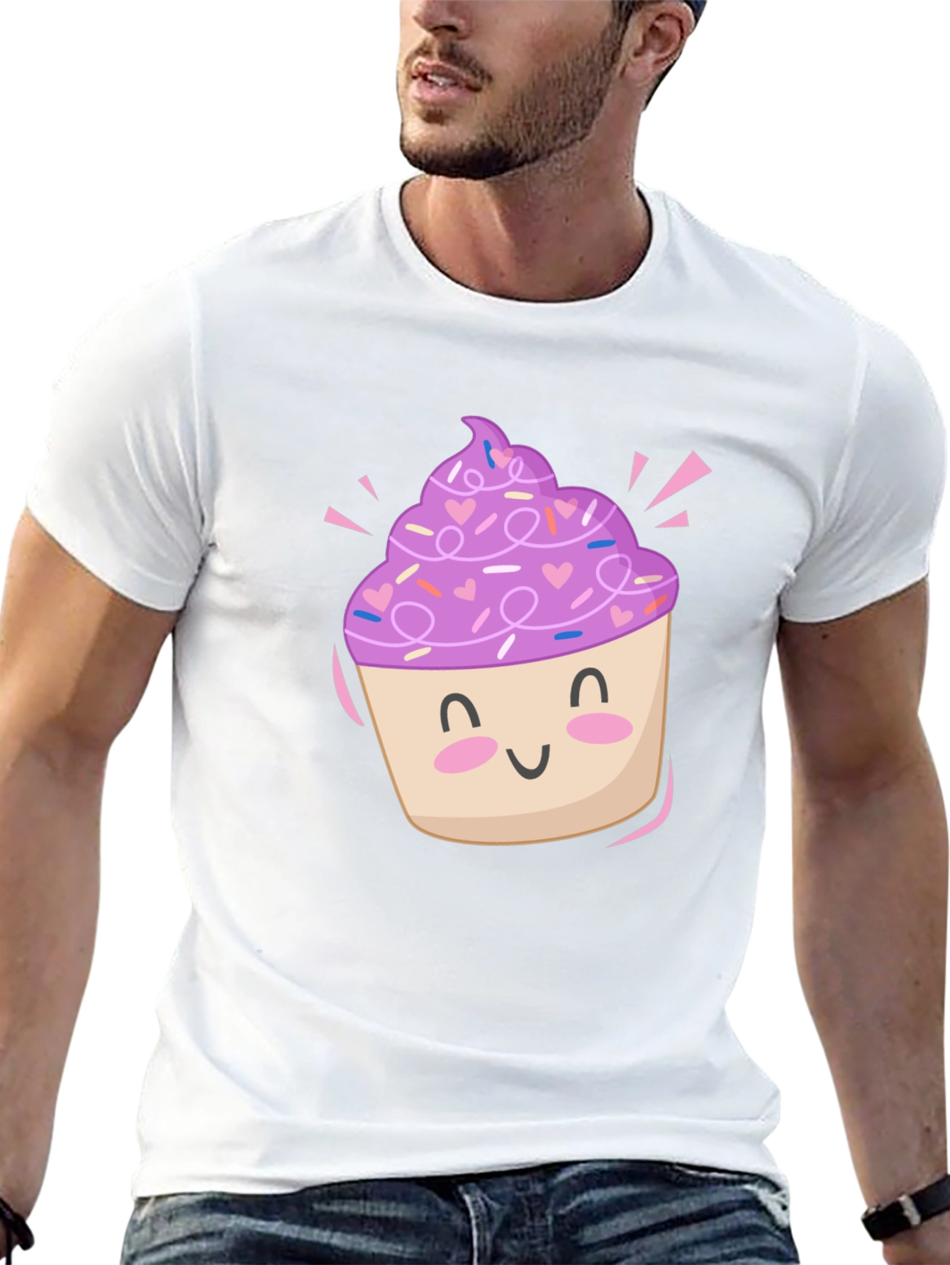 Cute Cupcake Graphic Tee - Sweet Style