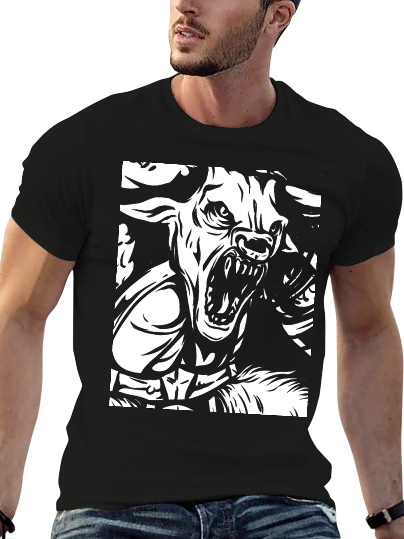 Minotaur Graphic Tee - Black