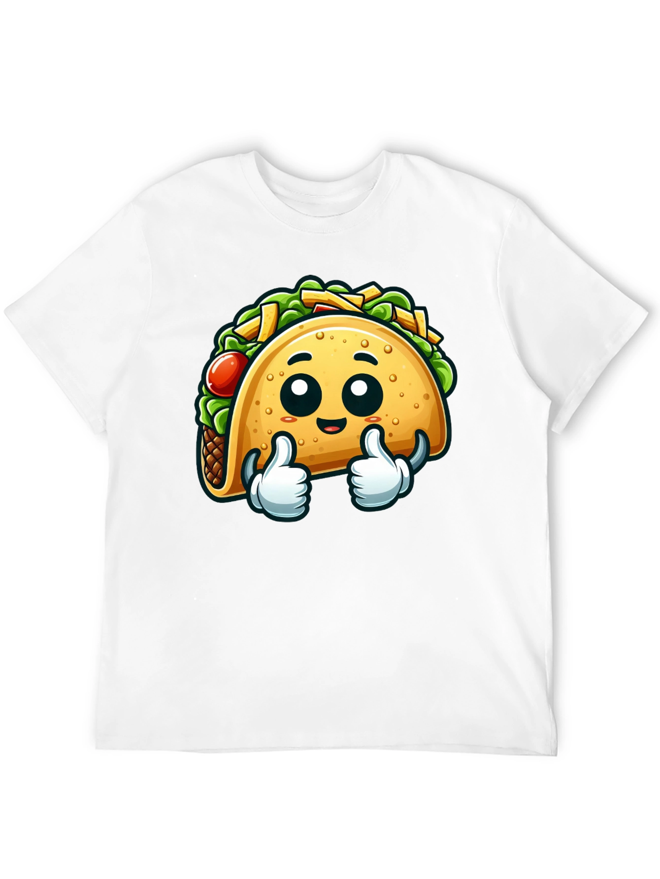 Funny Taco Cartoon Graphic T-Shirt