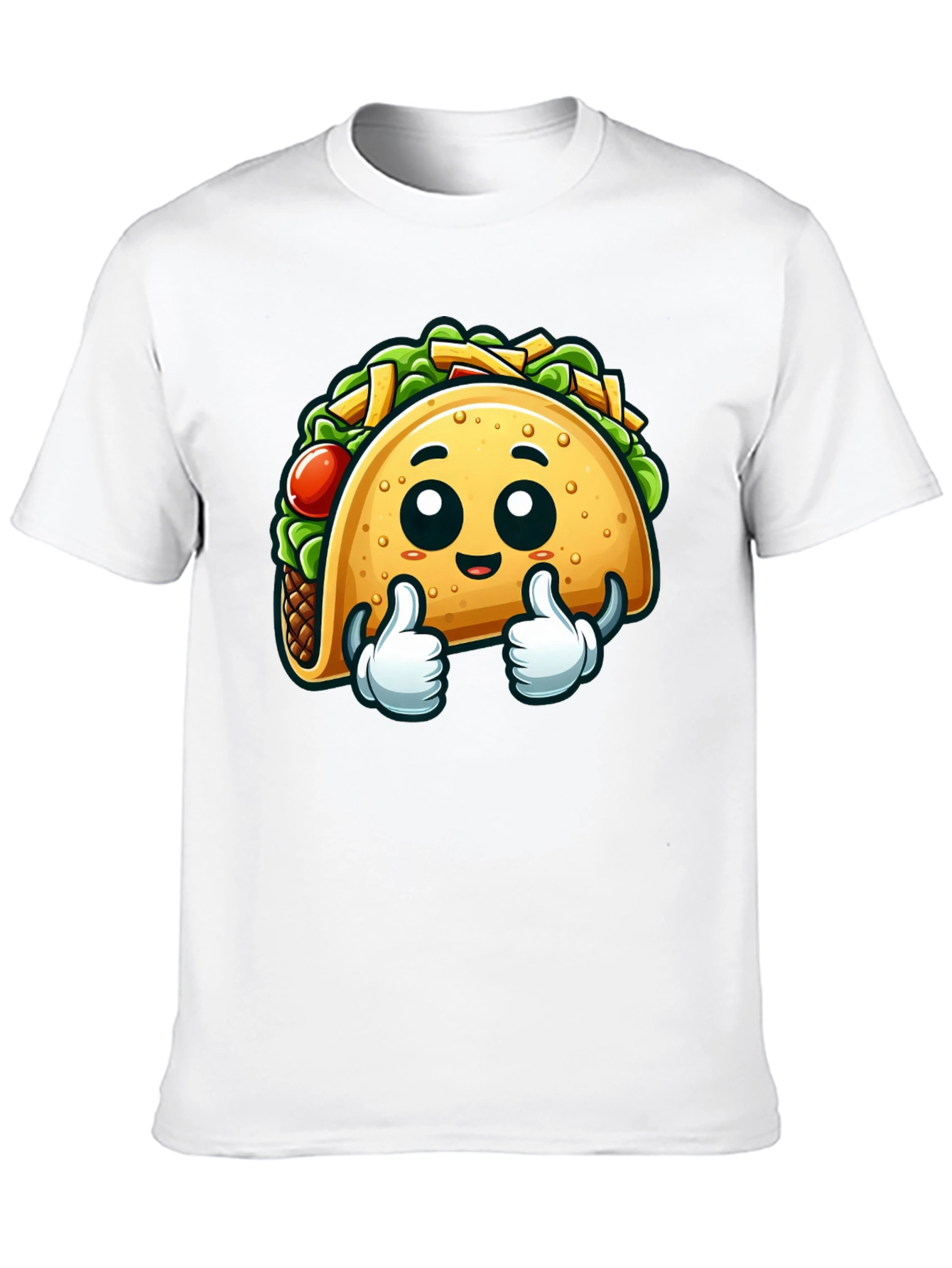 Funny Taco Cartoon Graphic T-Shirt