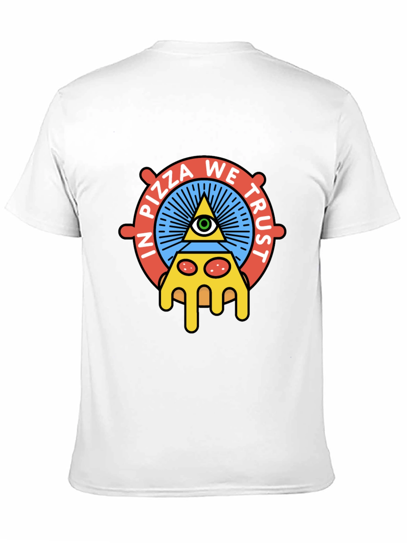 Pizza We Trust Graphic T-Shirt - Black Cotton Tee