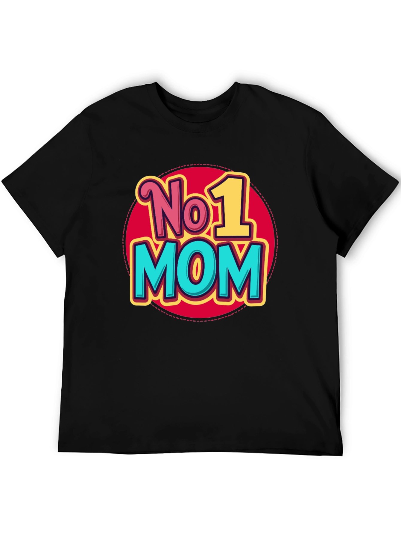 No. 1 Mom T-Shirt - Black Graphic Tee