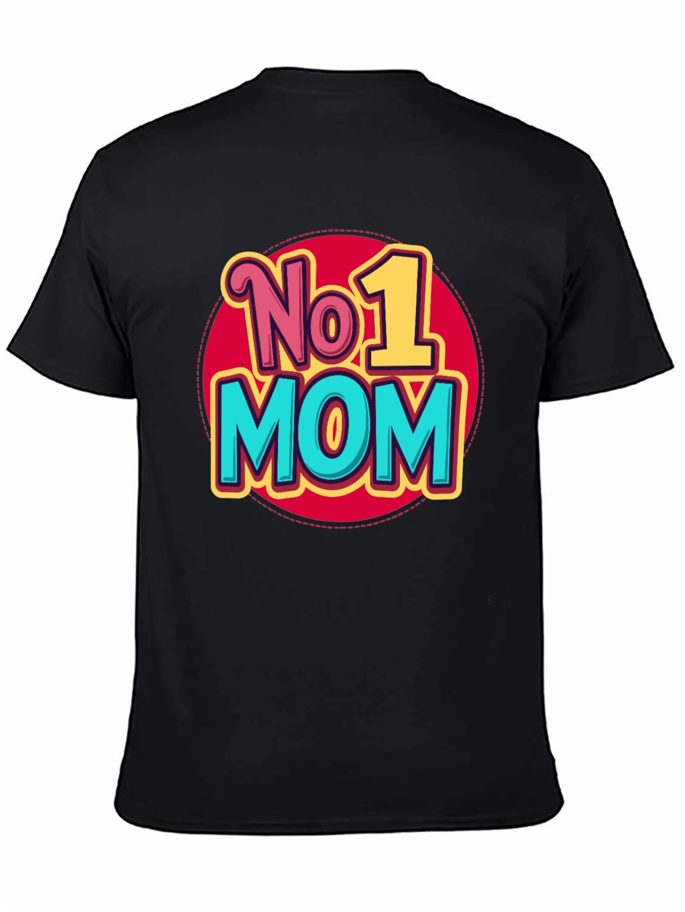 No. 1 Mom T-Shirt - Black Graphic Tee