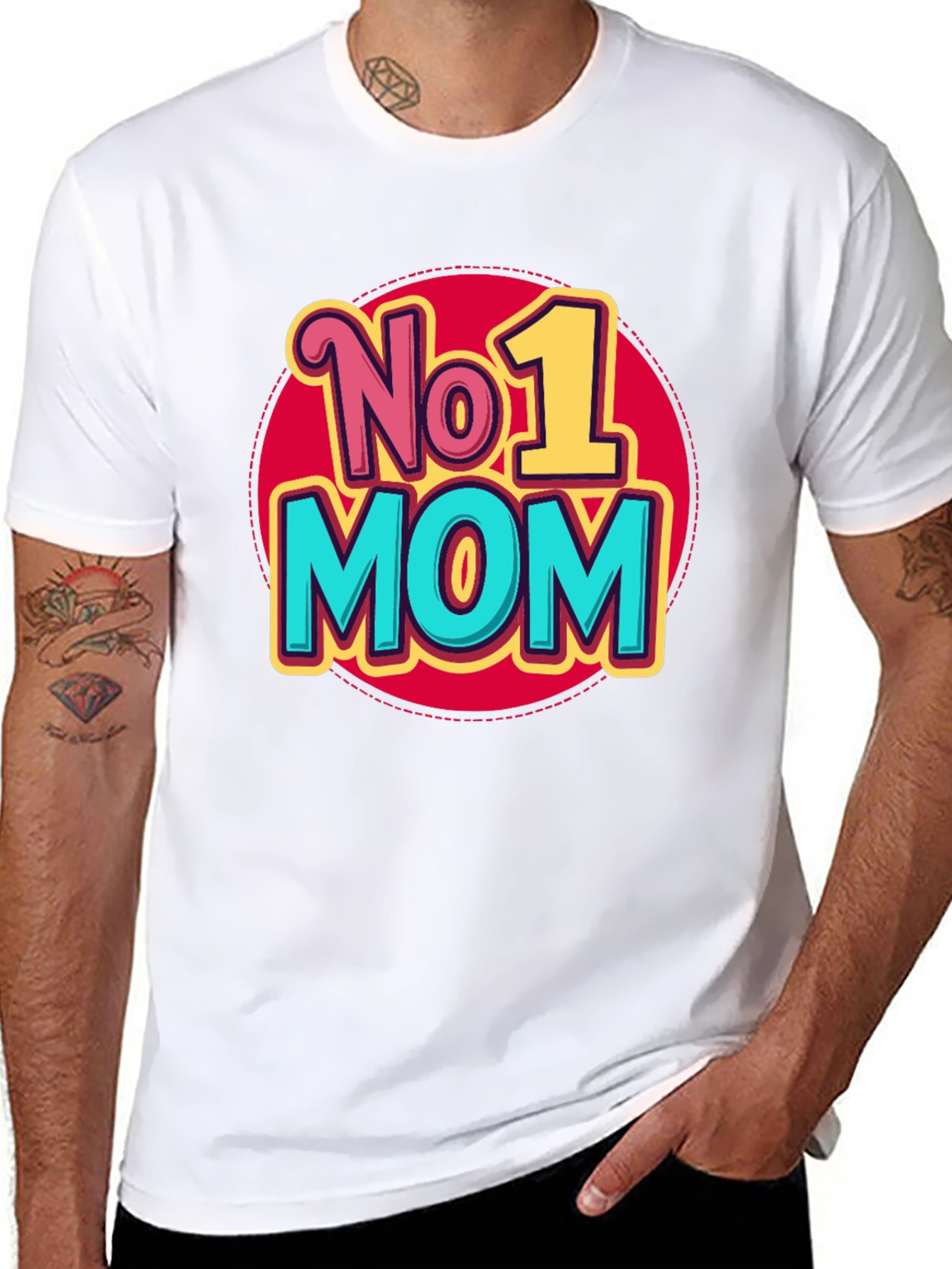 No. 1 Mom T-Shirt - Black Graphic Tee