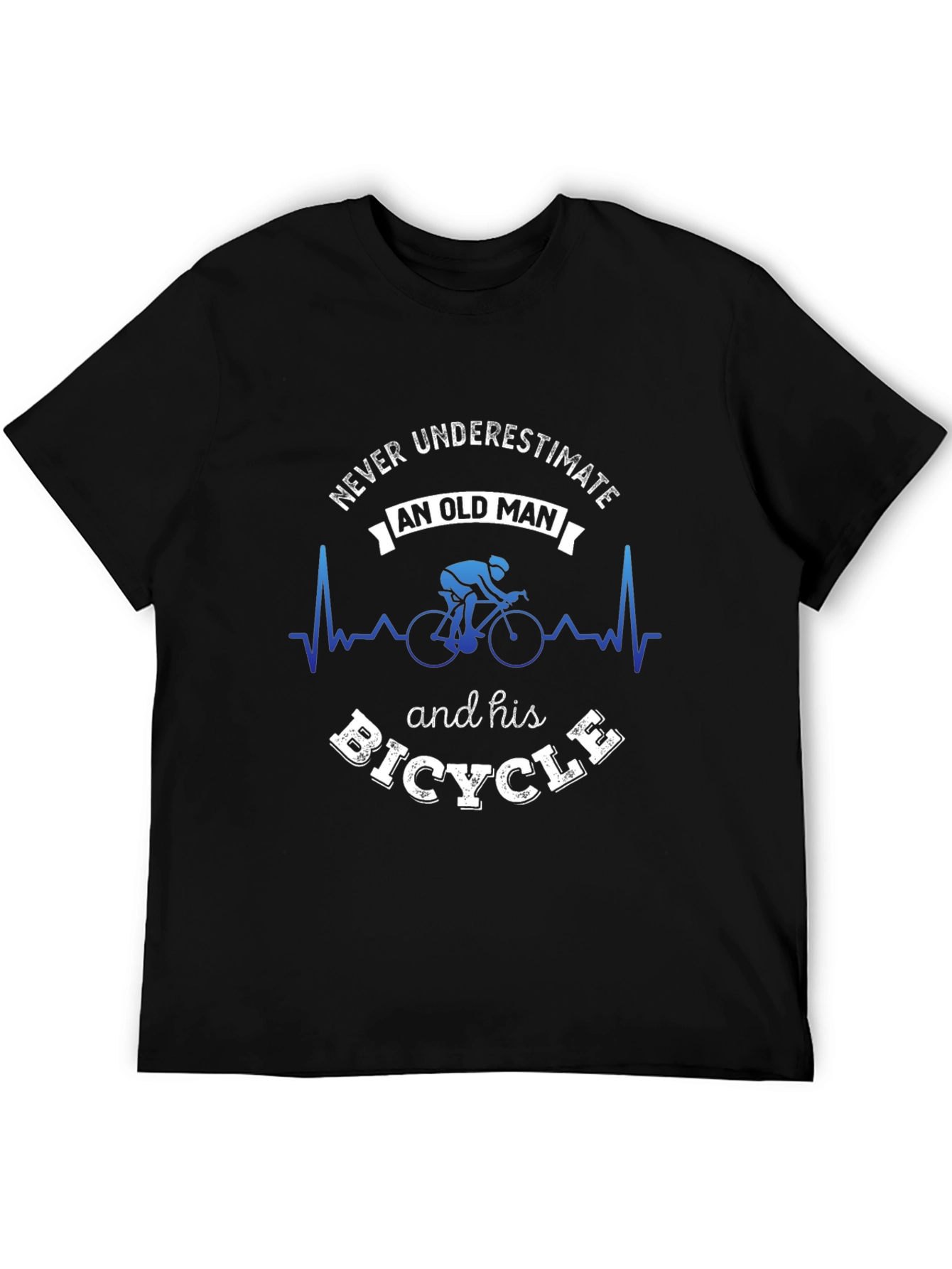 Never Underestimate Old Man and Bicycle T-Shirt