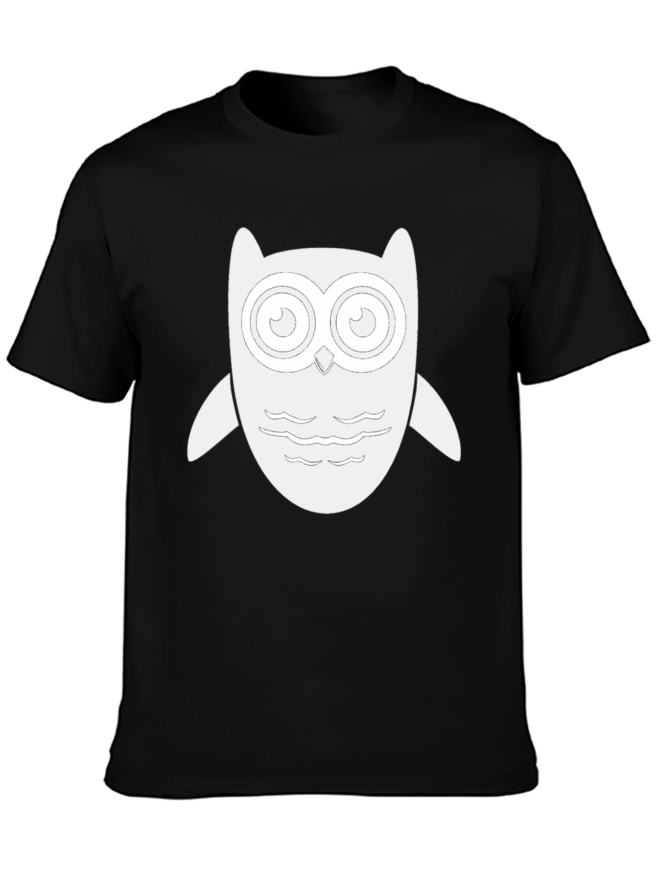 Owl Graphic Tee - Stylish Black T-Shirt
