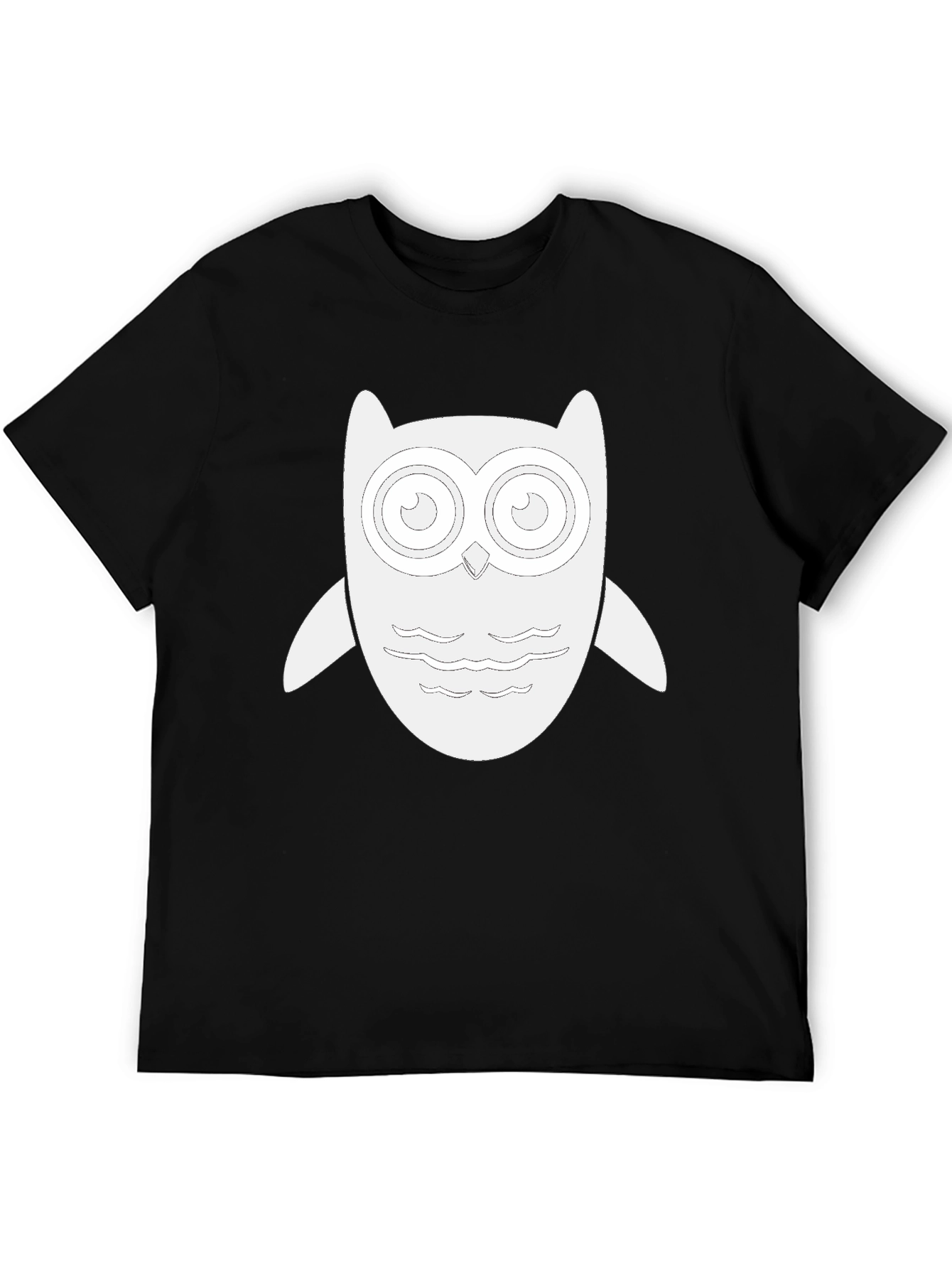 Owl Graphic Tee - Stylish Black T-Shirt