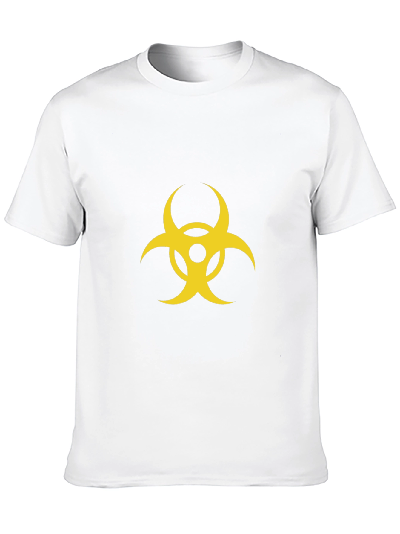 Biohazard Symbol Graphic Print Black T-Shirt