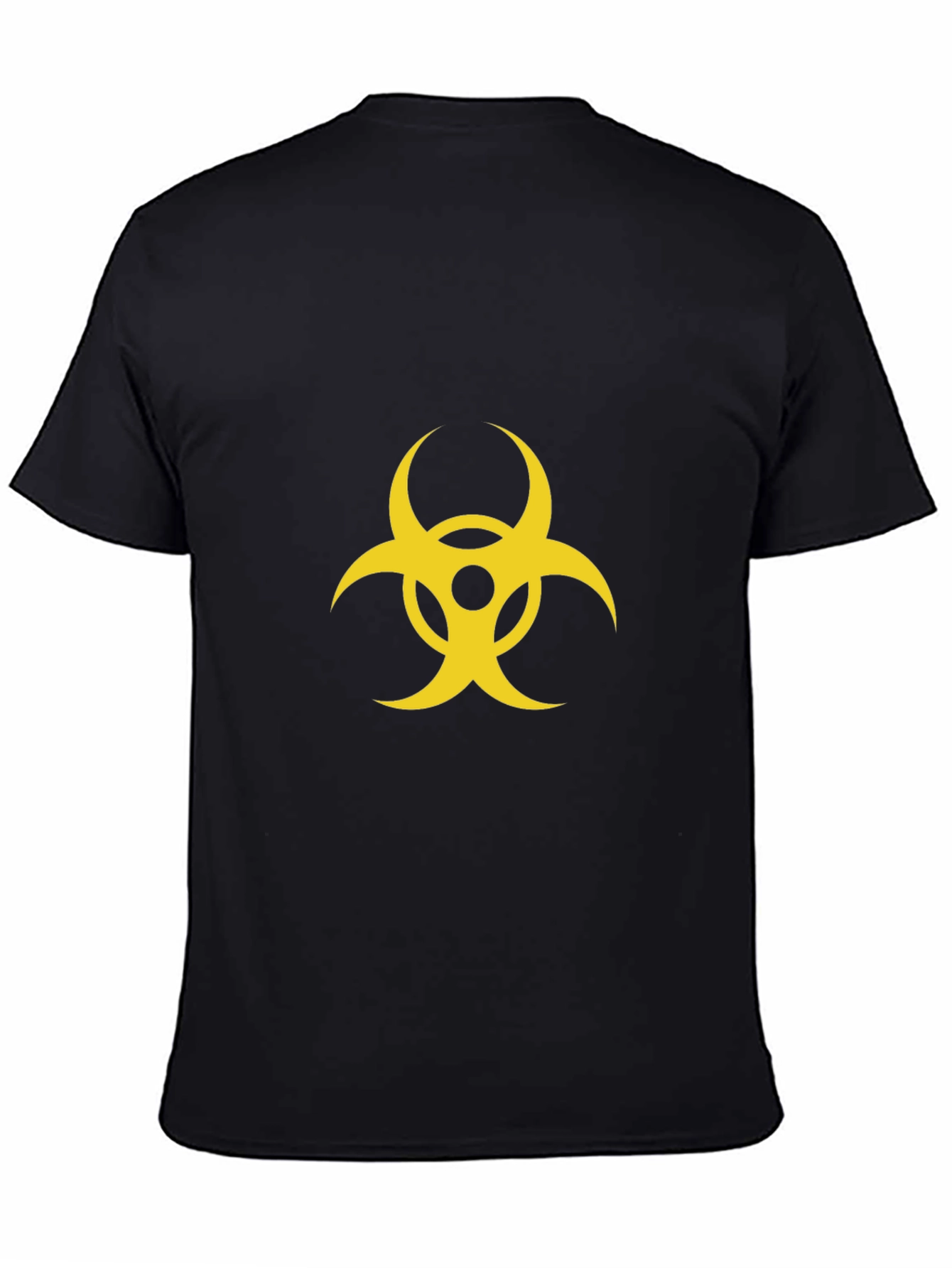 Biohazard Symbol Graphic Print Black T-Shirt