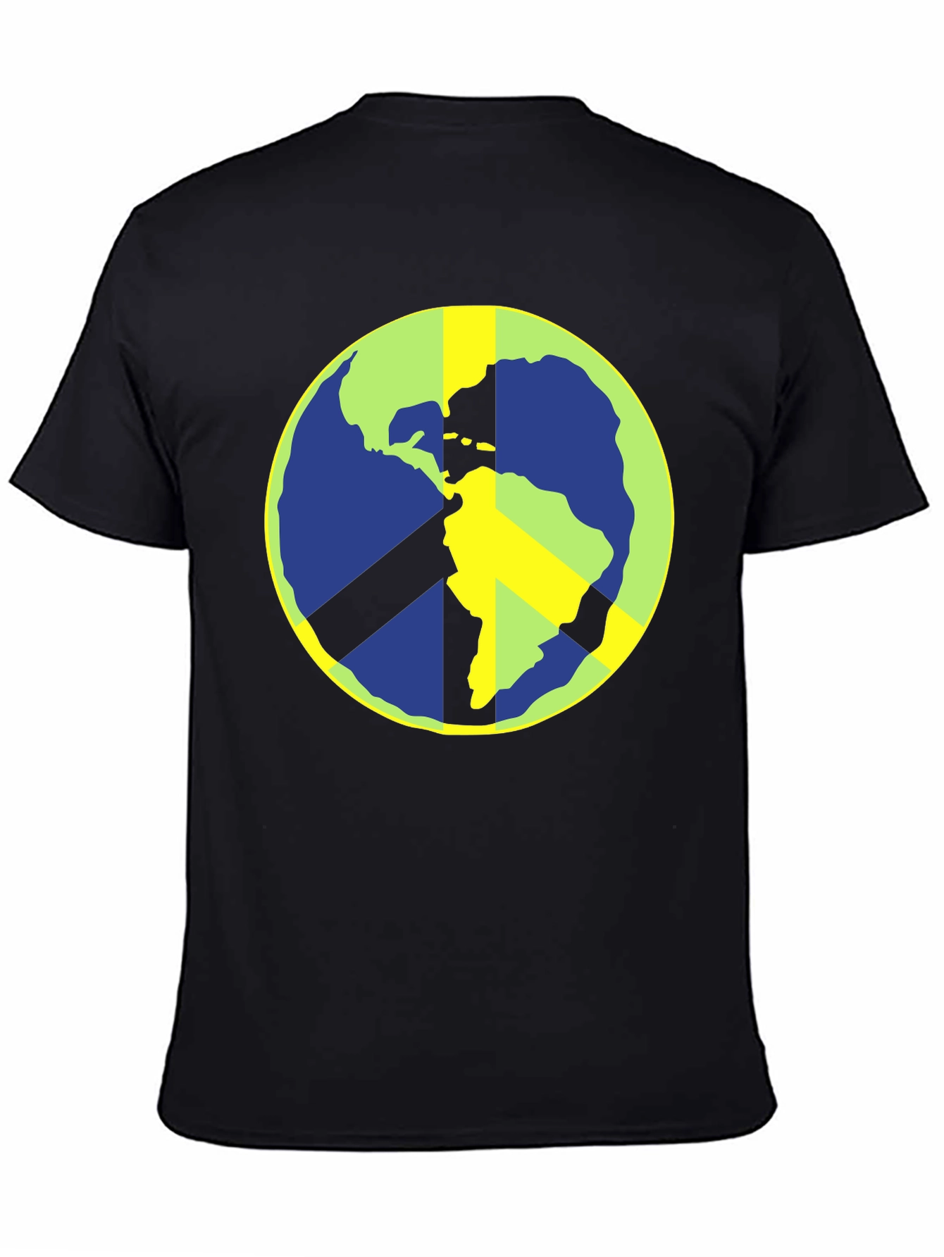 Peace Earth Graphic T-Shirt - Black