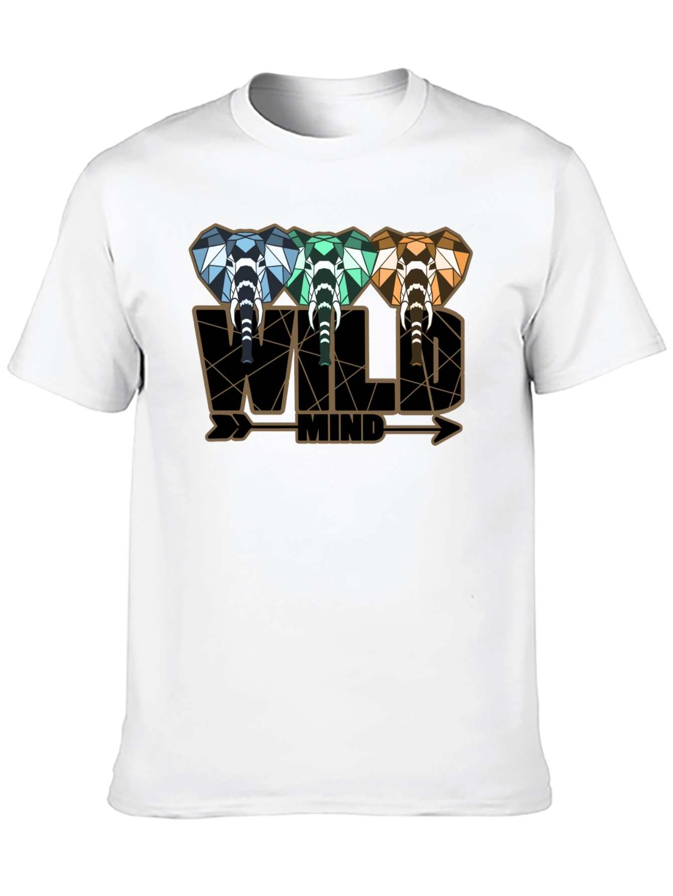 Wild Mind Elephant Graphic Tee - Stylish Mens T-Shirt
