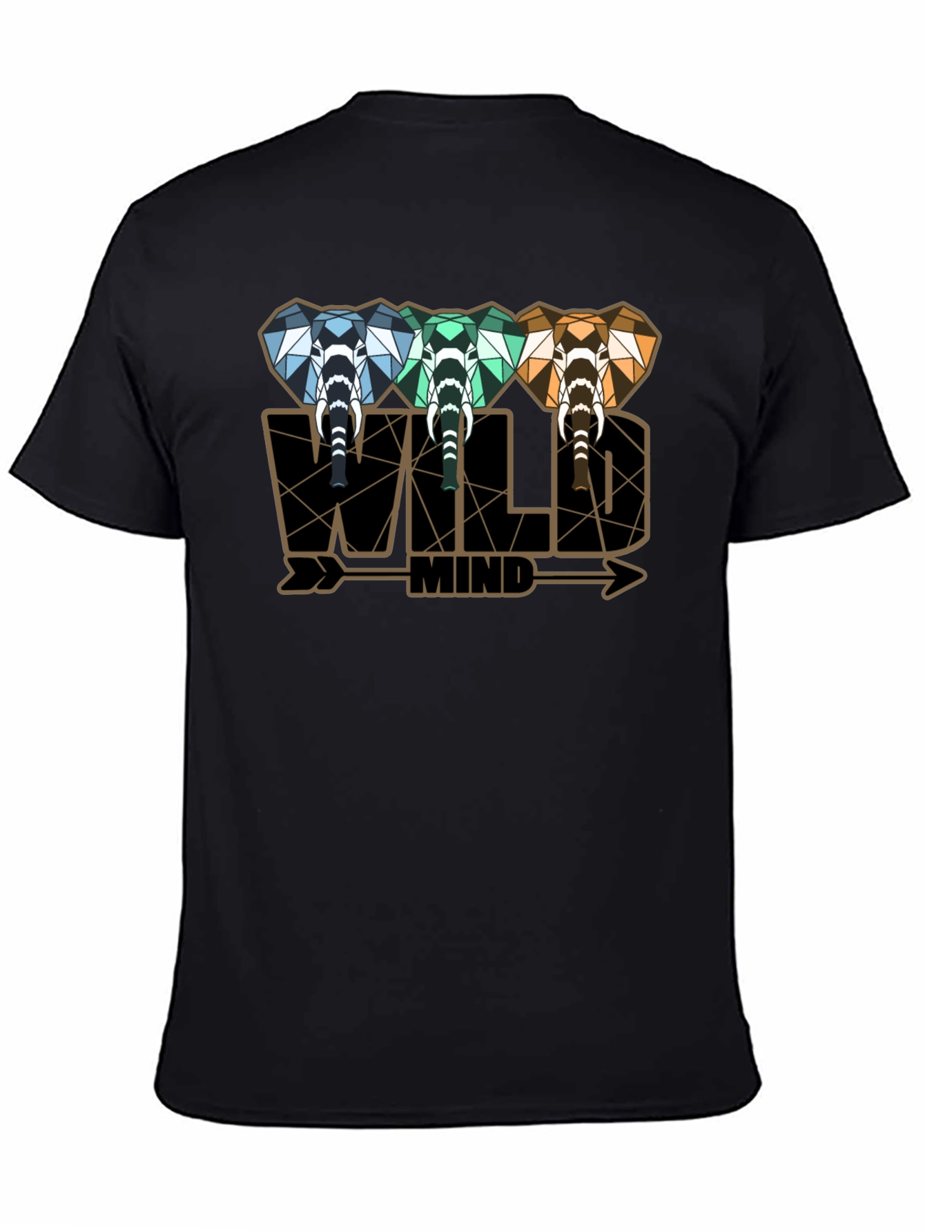 Wild Mind Elephant Graphic Tee - Stylish Mens T-Shirt