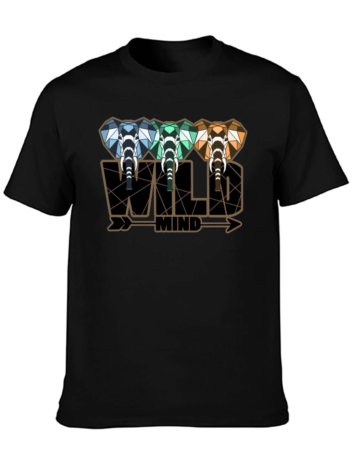 Wild Mind Elephant Graphic Tee - Stylish Mens T-Shirt